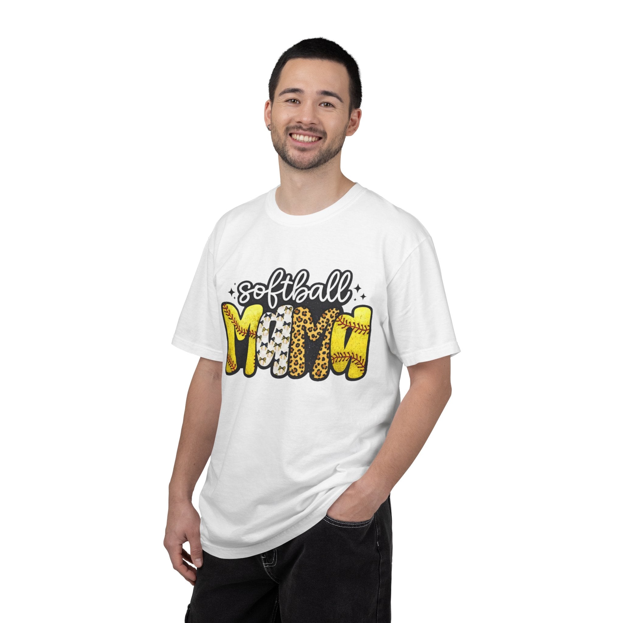 Softball Mom T-Shirt — Leopard & Stitch Graphic Tee