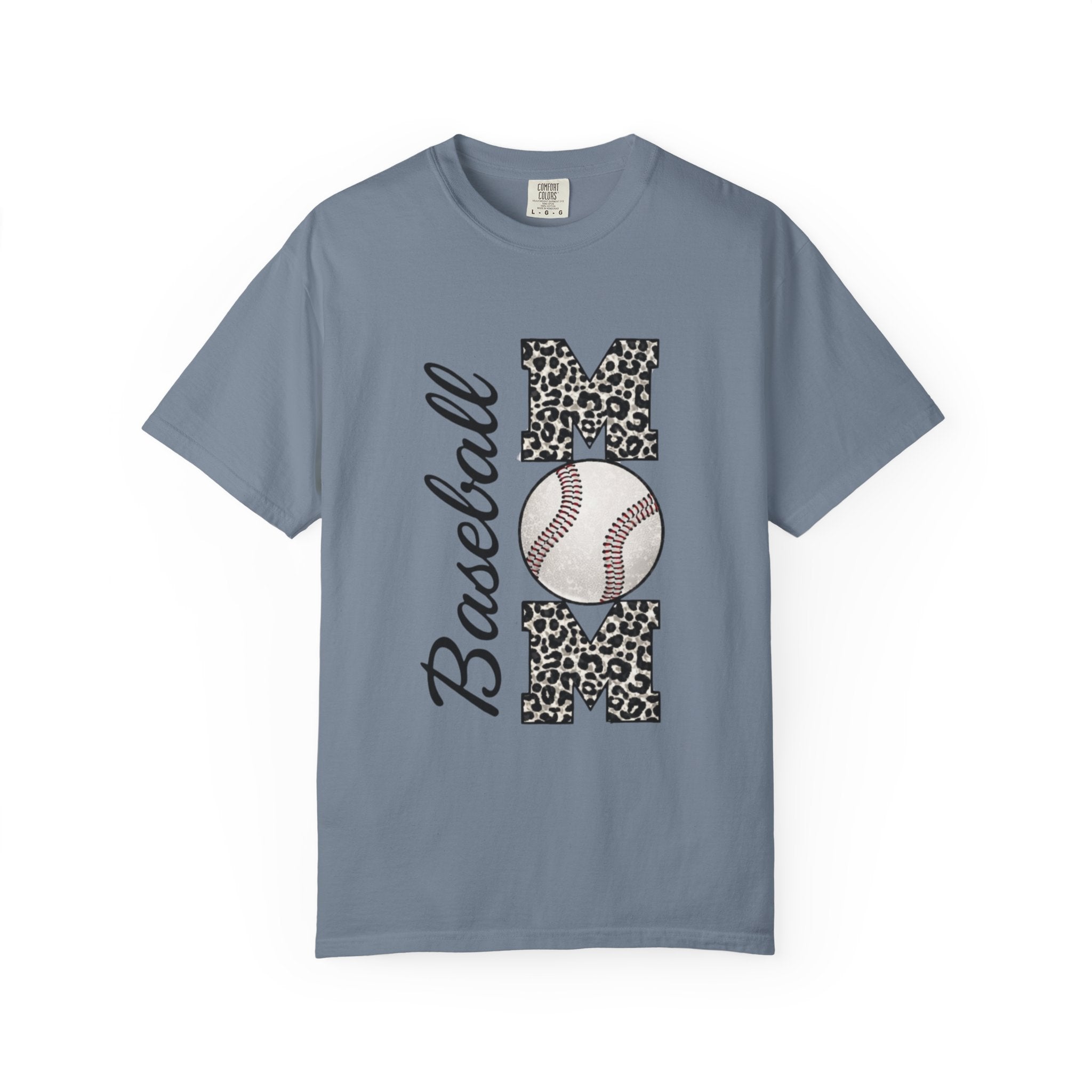 Baseball Mom Leopard Print T-Shirt — Baseball Mom Tee with Baseball Graphic