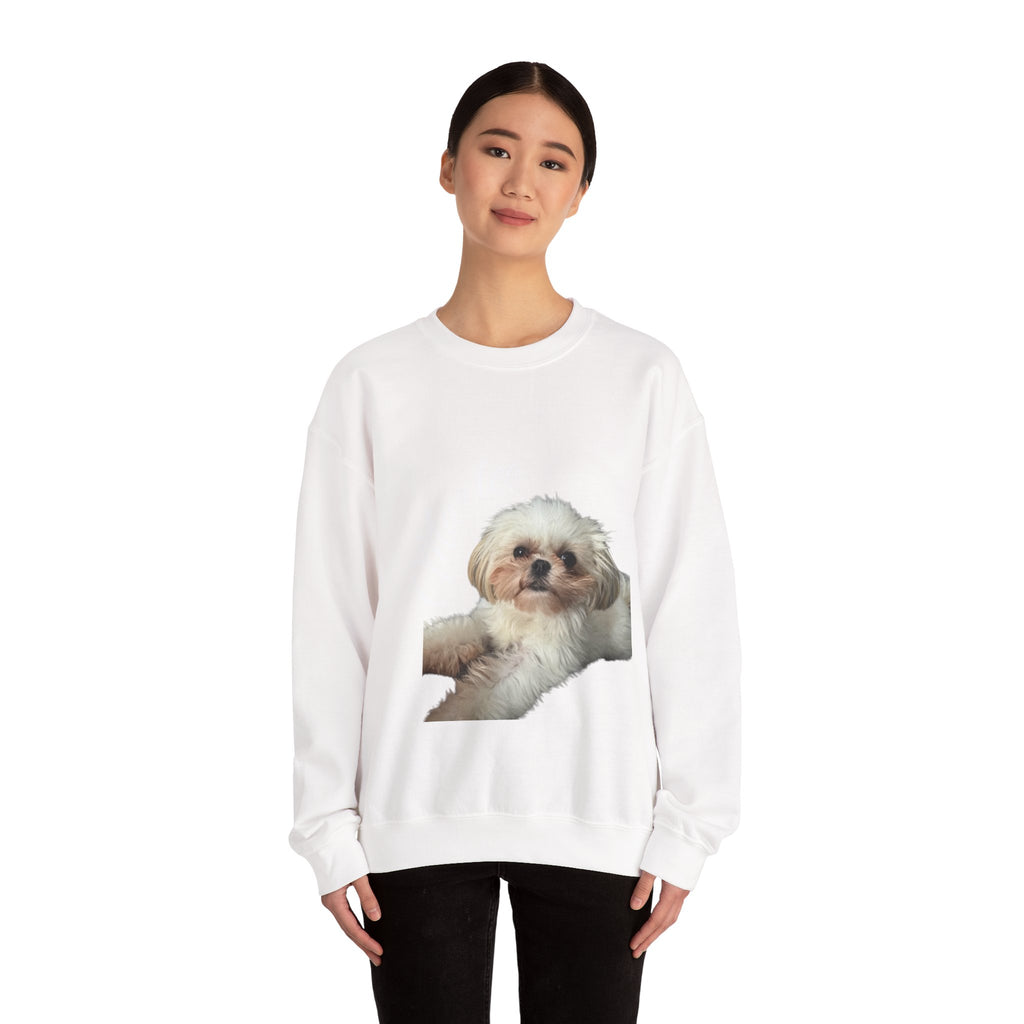 Cute Shih Tzu Puppy Crewneck Sweatshirt — Cozy Dog Lover Pullover