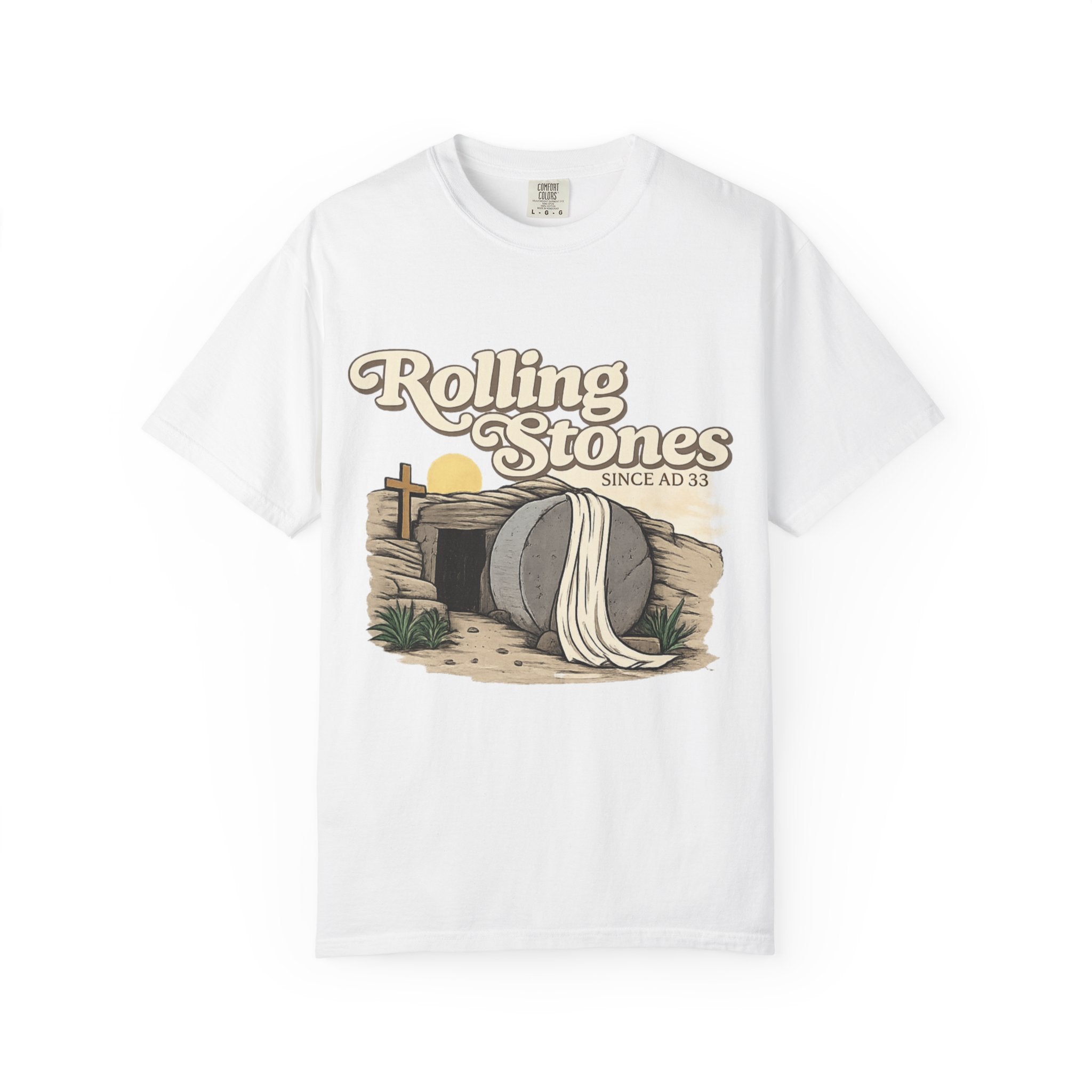 T-Shirt — Vintage 'Rolling Stones' Tomb Design