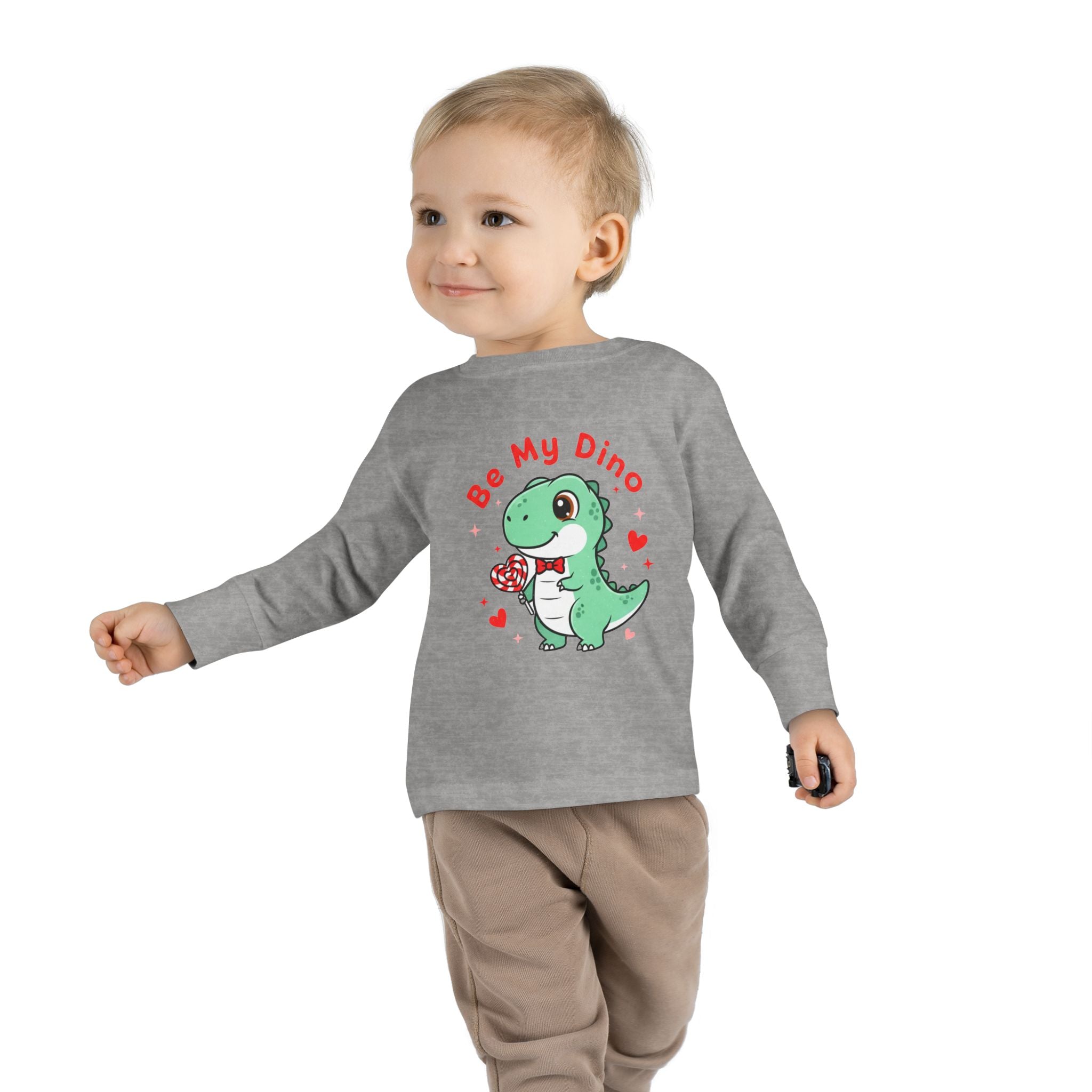 Be My Dino Toddler Long Sleeve Tee