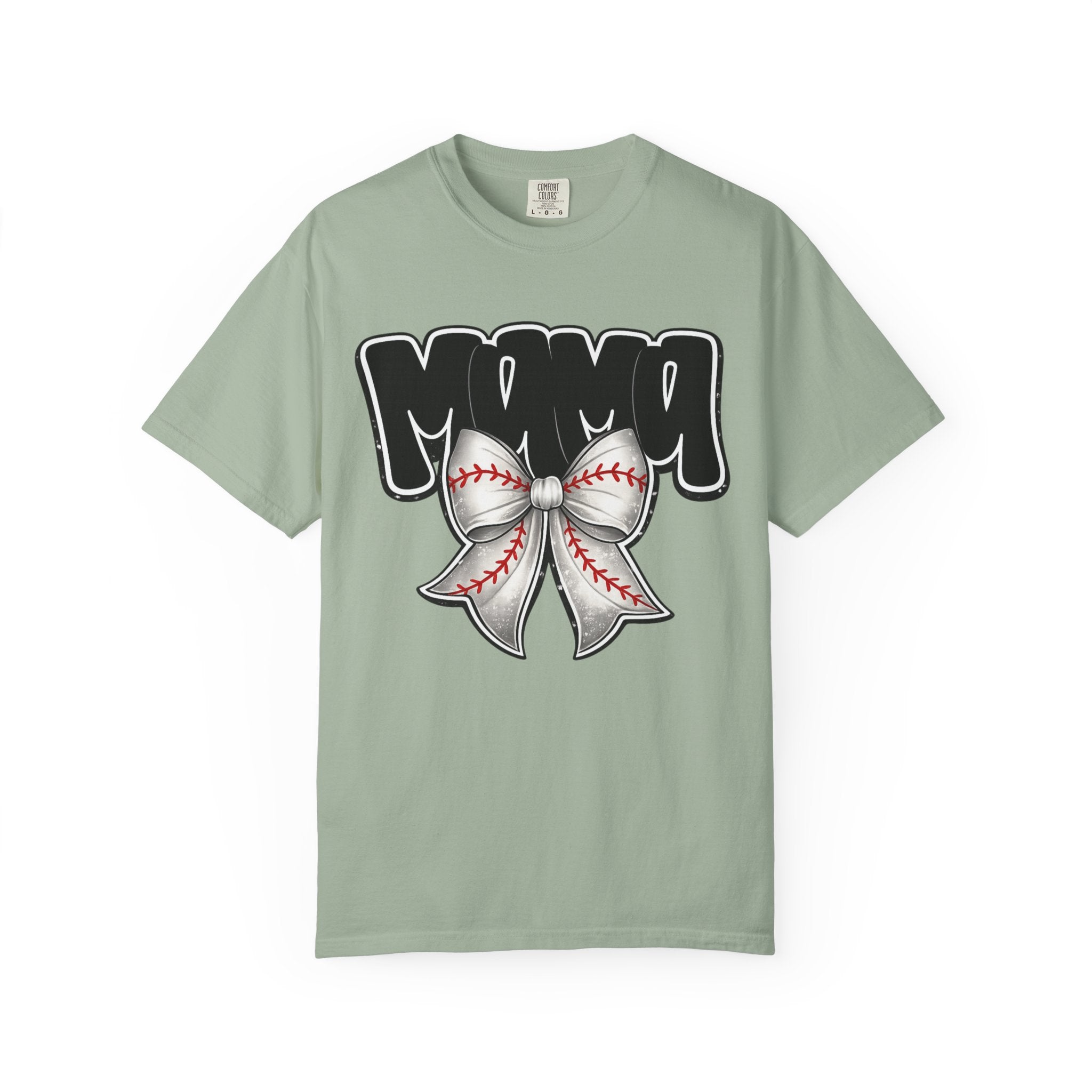Mama Baseball Bow T-Shirt
