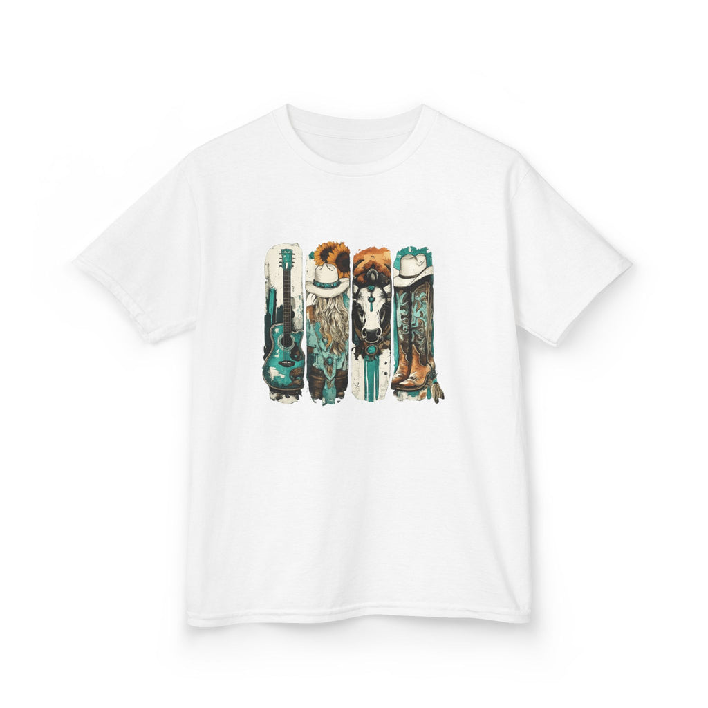 Kids Surfboard Dogs T‑Shirt – Cute Beach Pup Graphic Tee for Kids
