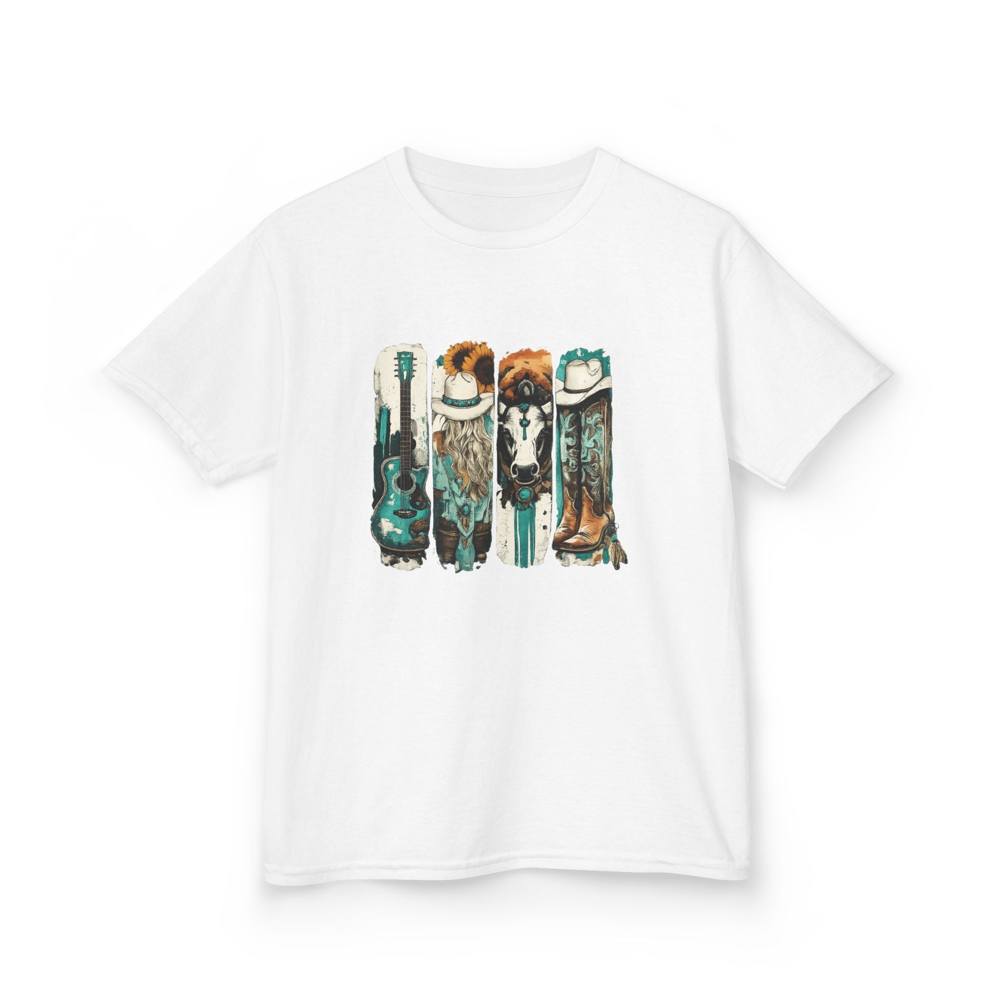 Kids Surfboard Dogs T‑Shirt – Cute Beach Pup Graphic Tee for Kids