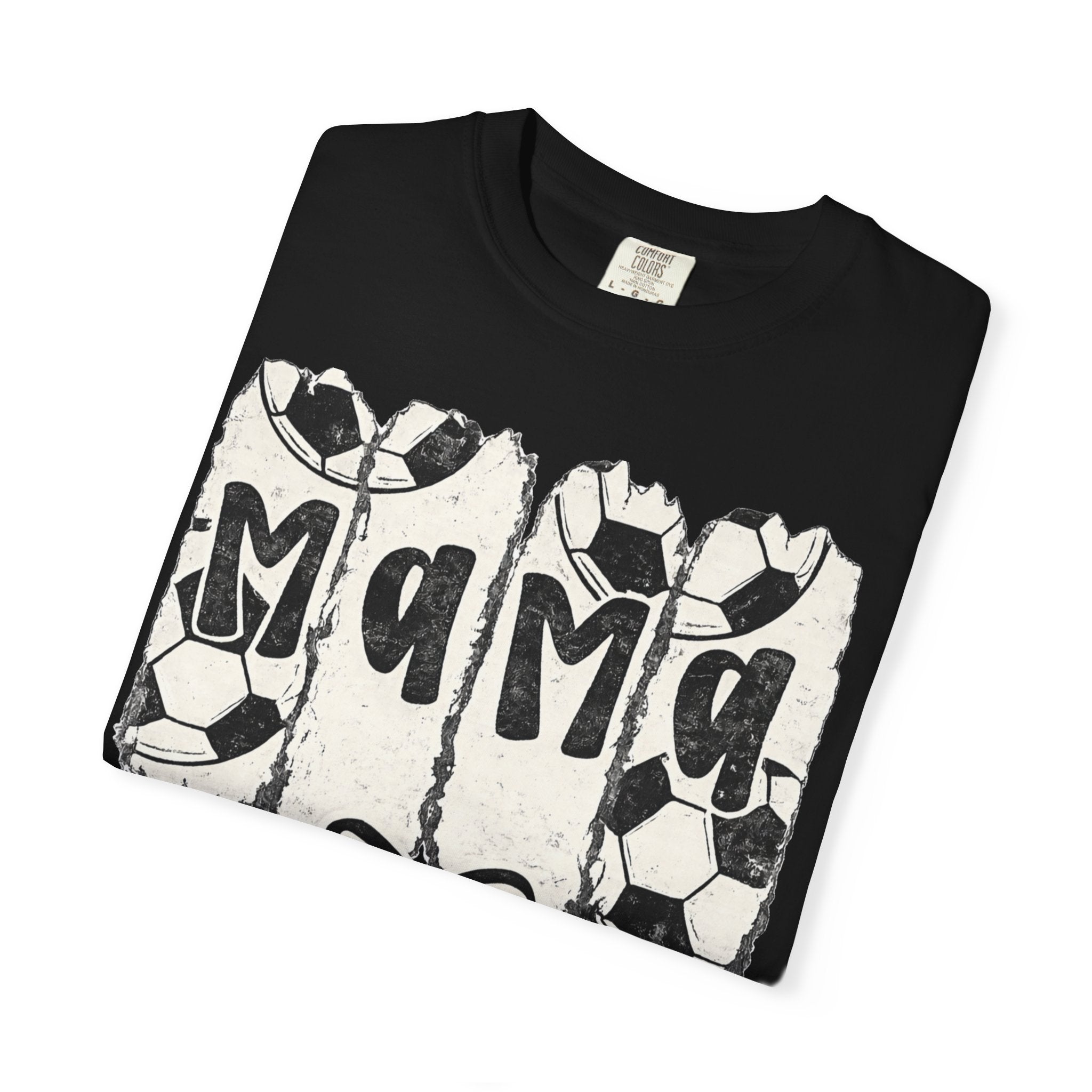 Mama Soccer T-Shirt — Vintage Soccer Ball Mama Tee for Moms