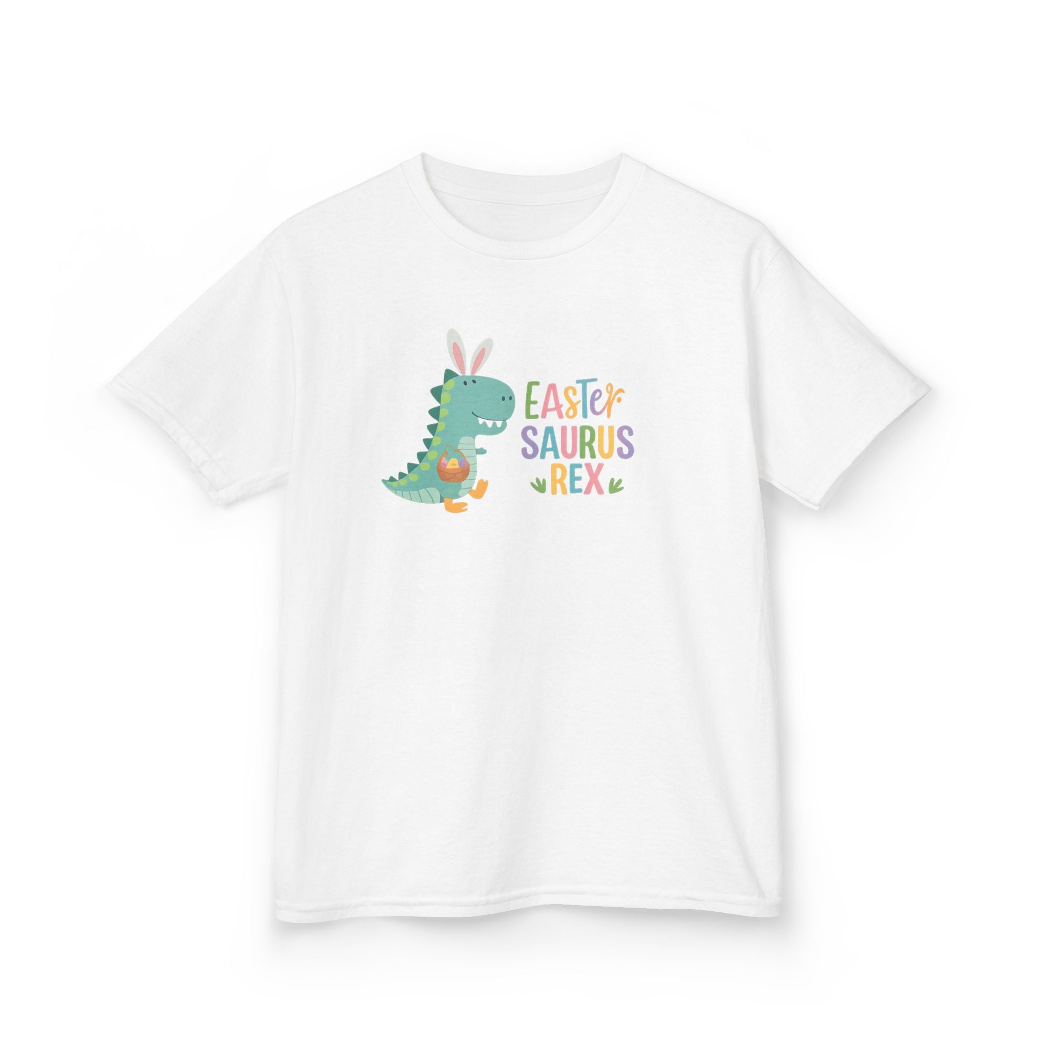 Kids T-Shirt — "Easter Saurus Rex" Cute Easter Dinosaur Tee
