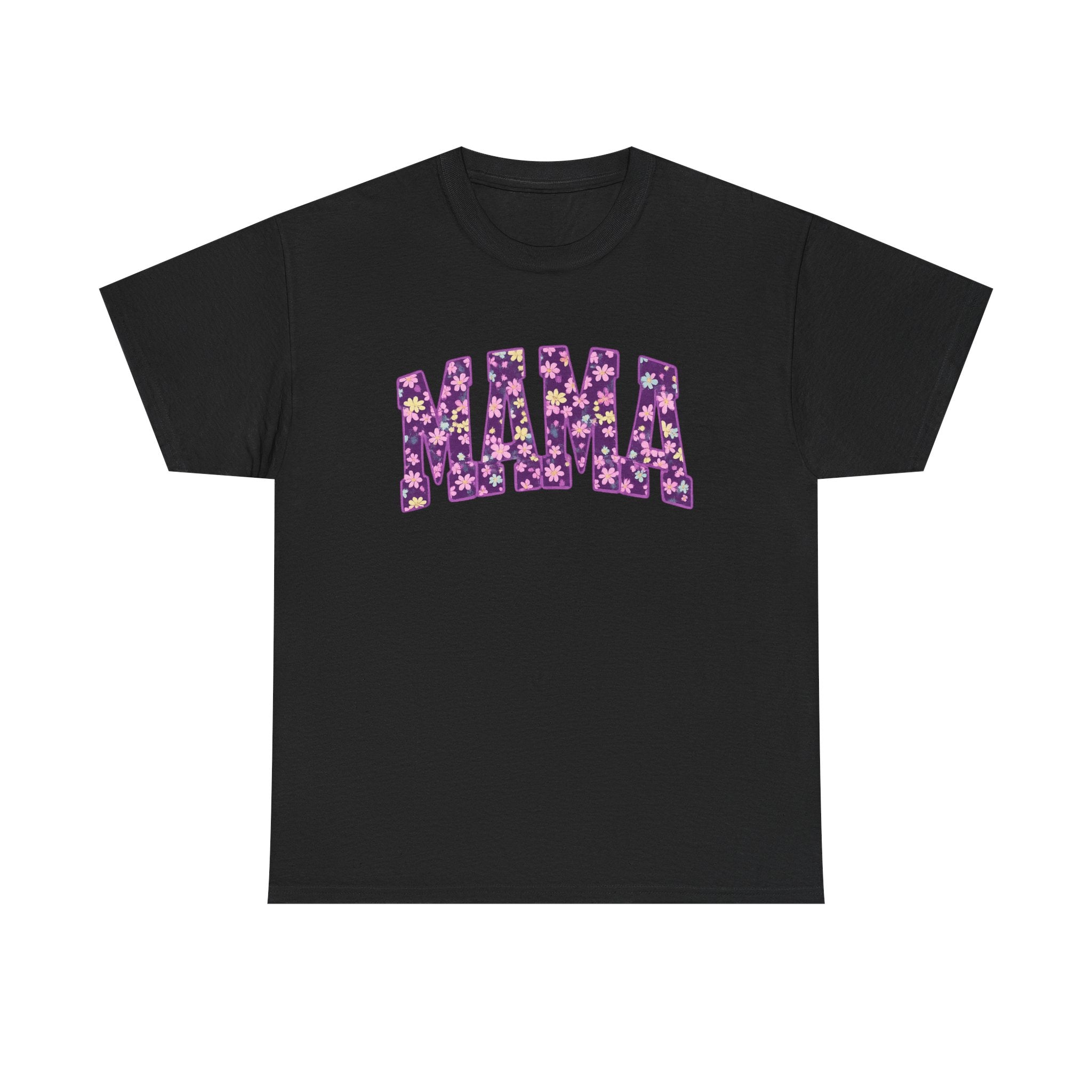 Mama Floral Tee — Purple Flower Mom Shirt for Mother's Day & Everyday