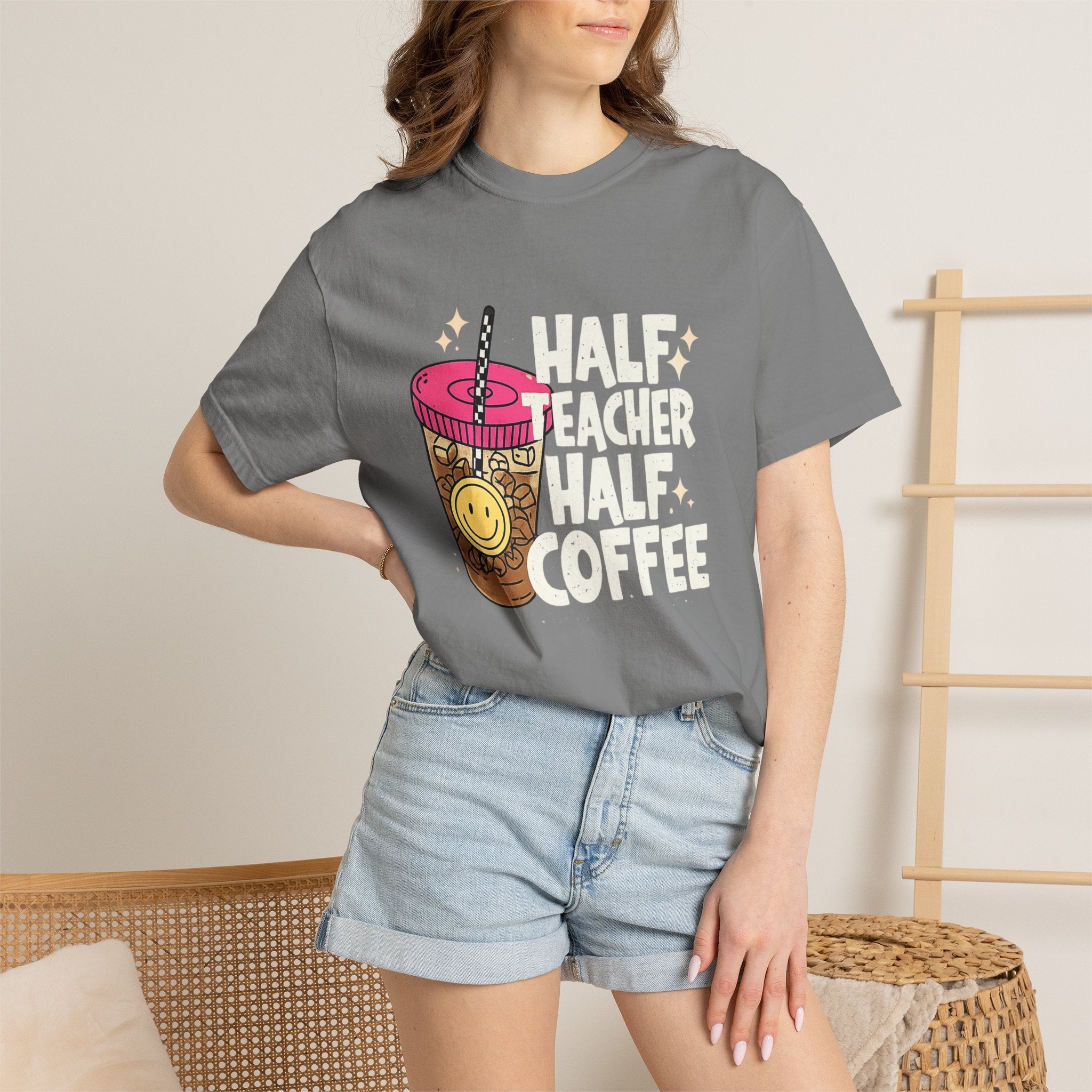 Smiley Bubble Tea T-Shirt — Cute Boba Drink Graphic Tee
