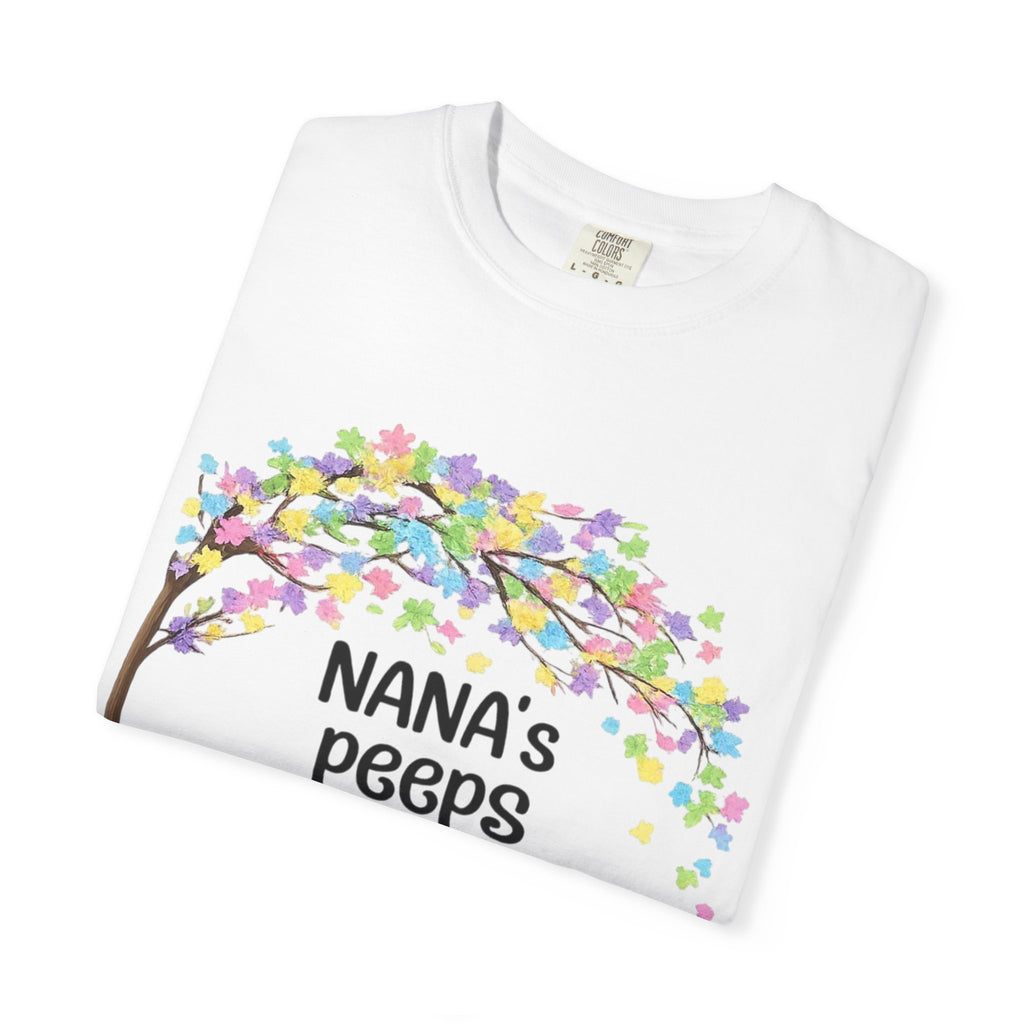 Nana's Peeps Easter T-Shirt — Personalized Grandma Bunny Family Tee