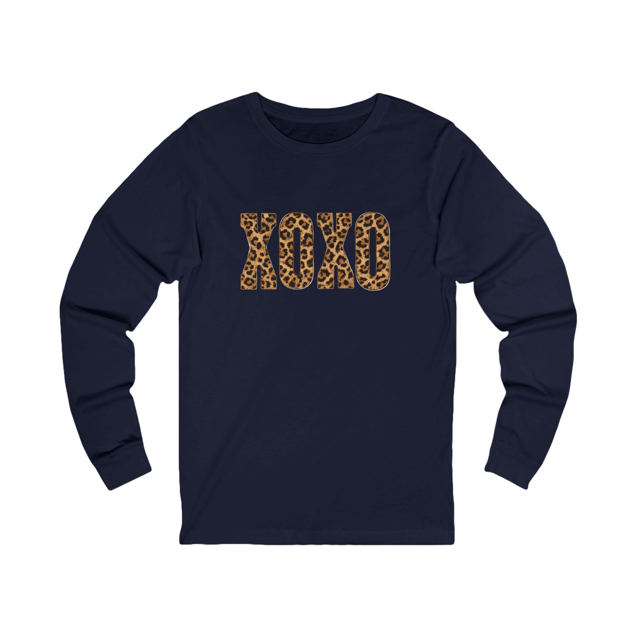 Leopard XOXO Long Sleeve Tee