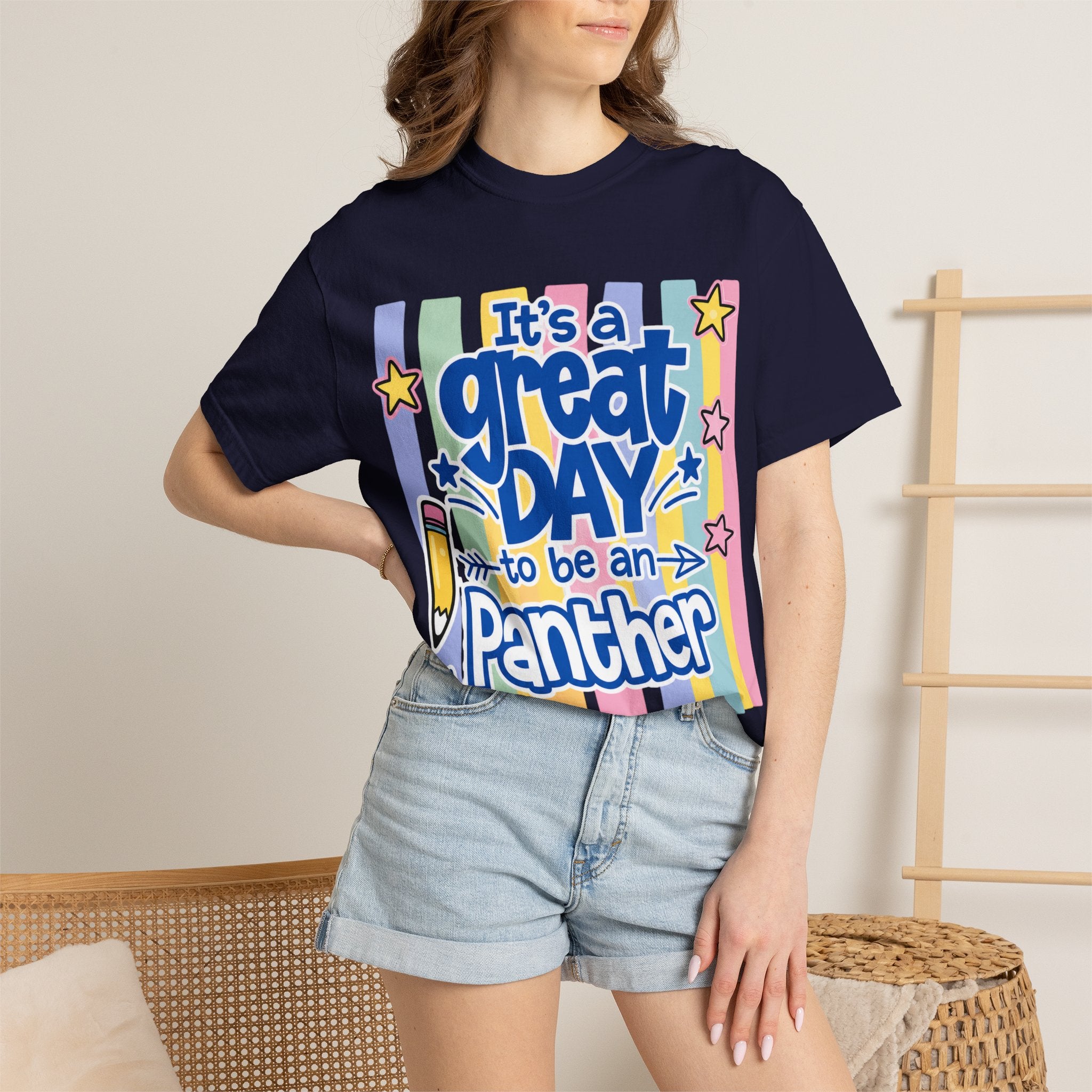 It’s a Great Day to Be a Panther T-Shirt — Cute Retro School Spirit Tee