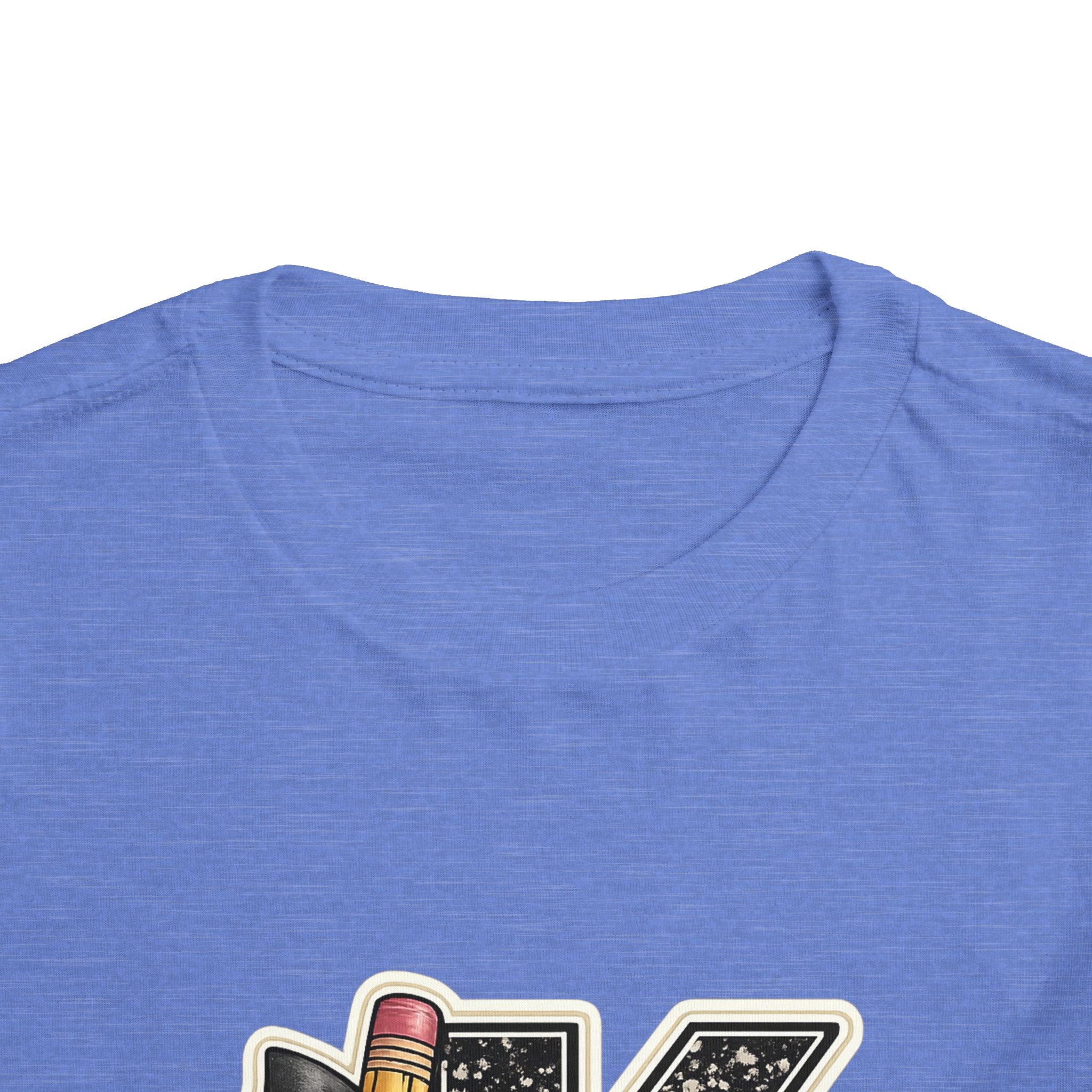 Kids' Letter K Pencil Tee — Monogram Toddler Short Sleeve Shirt