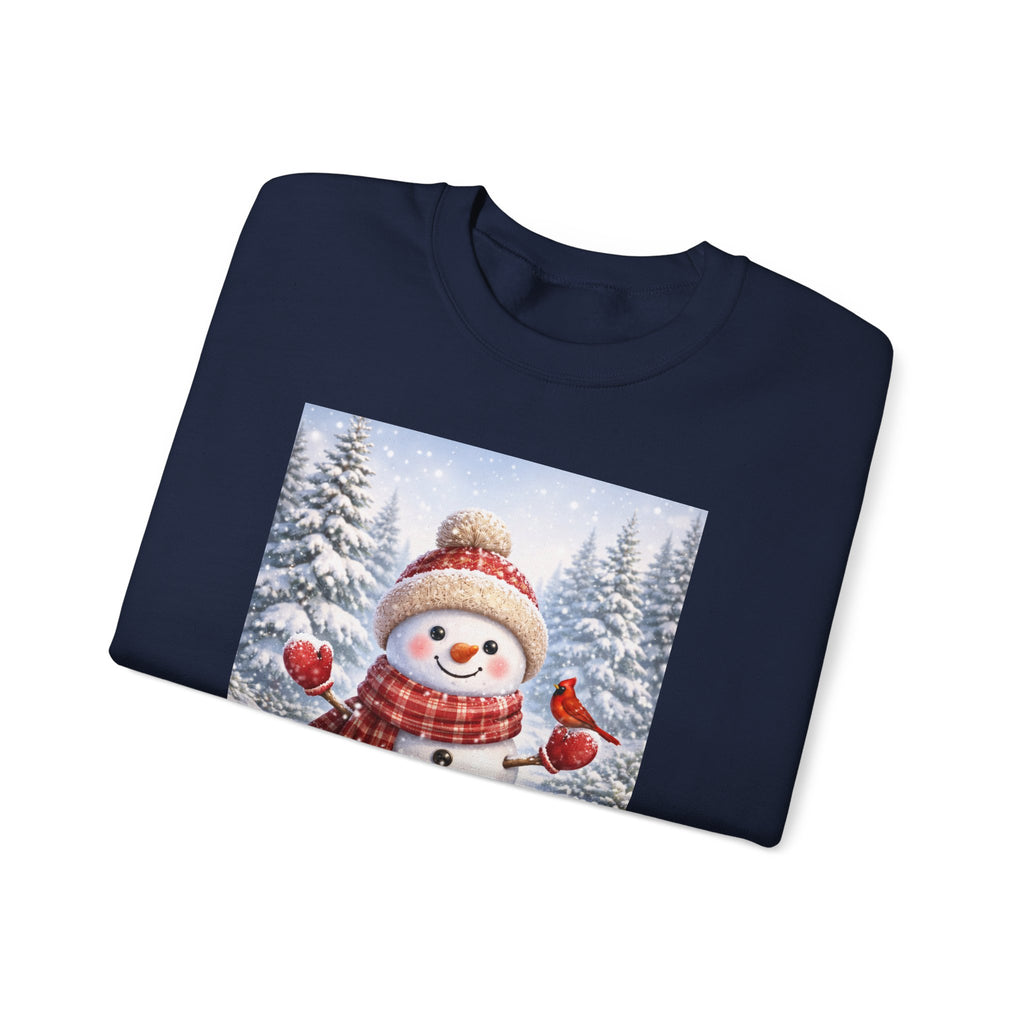 Snowman Christmas Sweatshirt — Festive Winter Holiday Crewneck