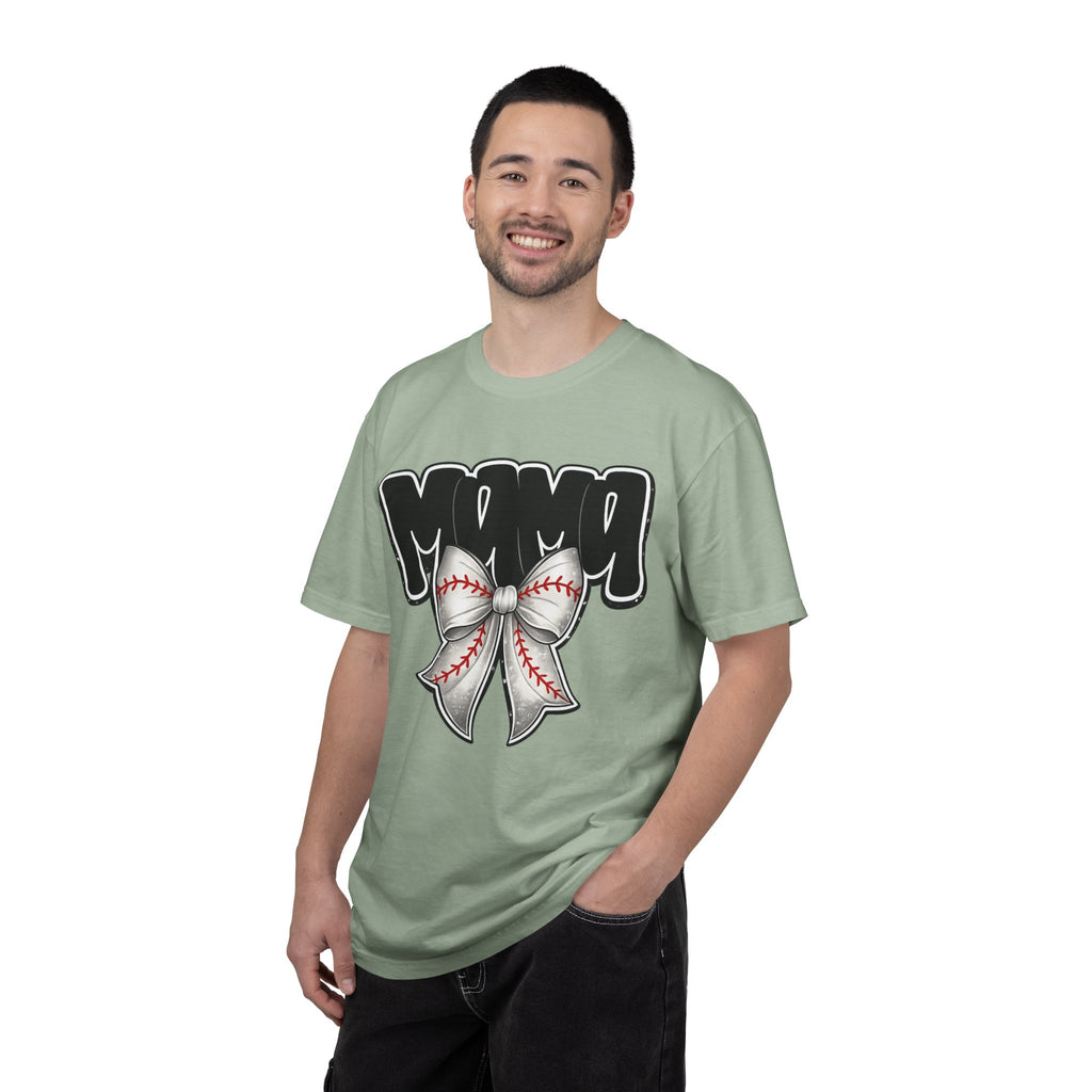 Mama Baseball Bow T-Shirt