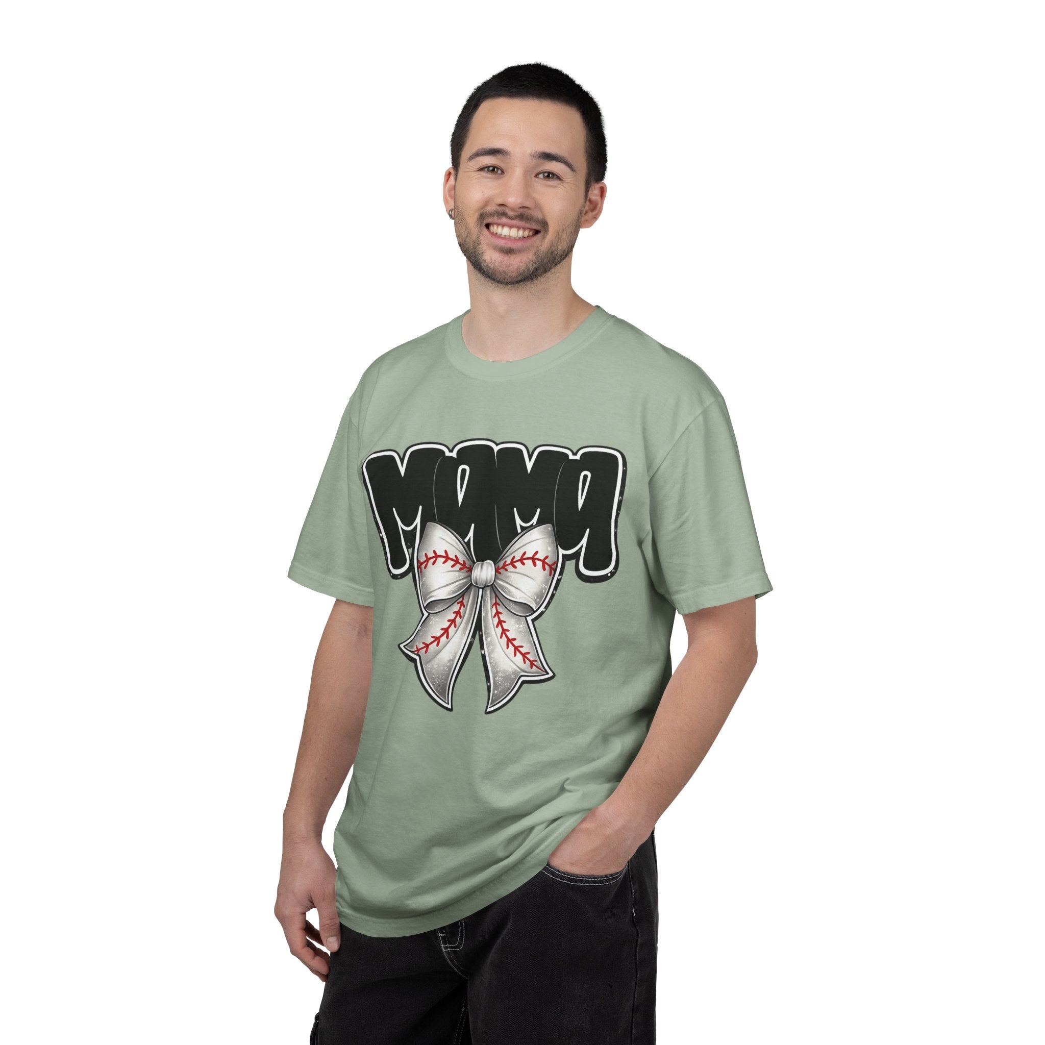 Mama Baseball Bow T-Shirt