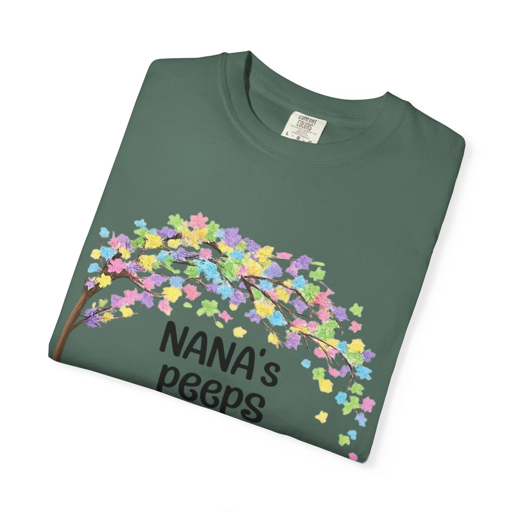 Nana's Peeps Easter T-Shirt — Personalized Grandma Bunny Family Tee