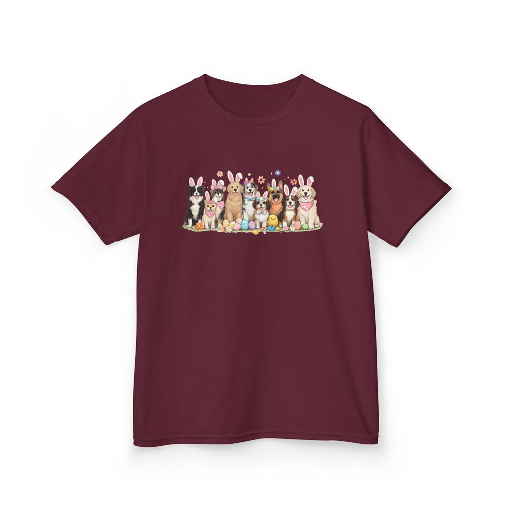 Kids Tee — Cute Row of Party Dogs Graphic