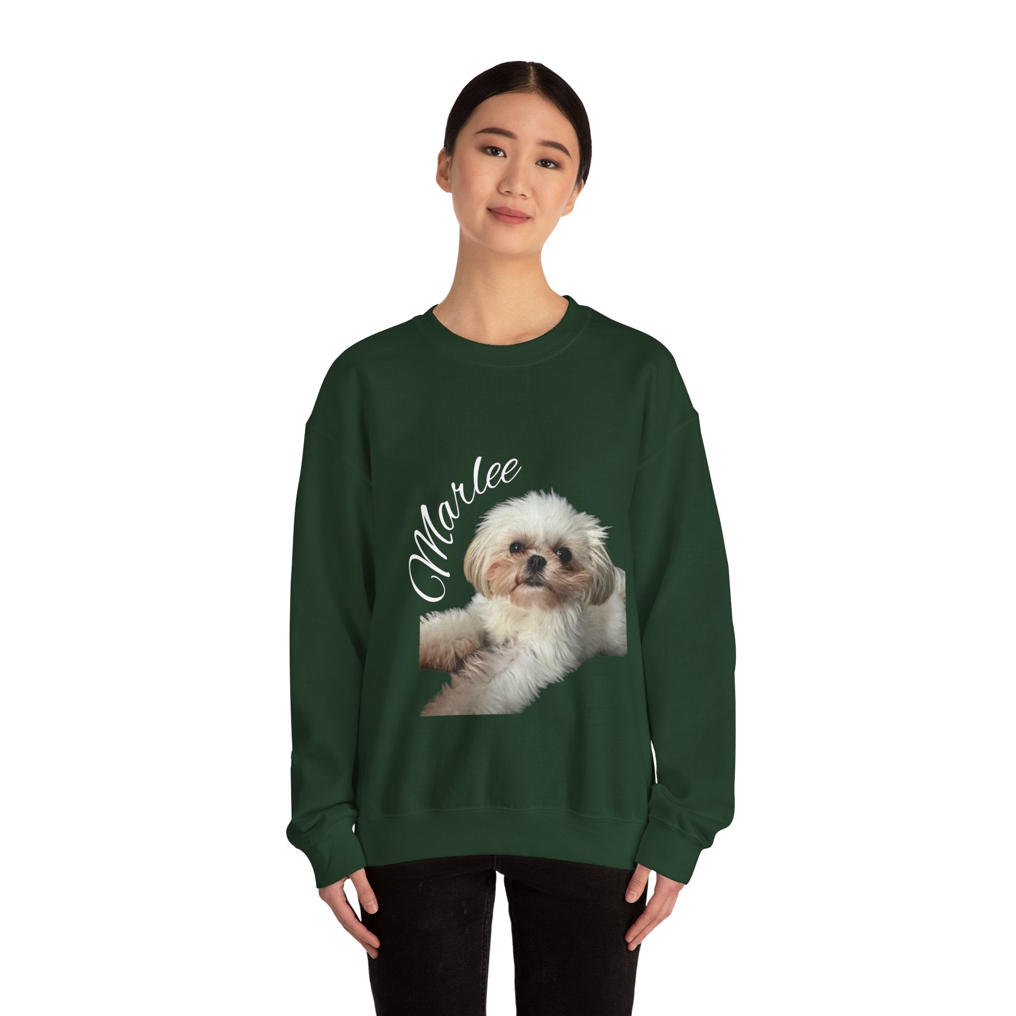 Cute Shih Tzu Puppy Crewneck Sweatshirt — Cozy Dog Lover Pullover