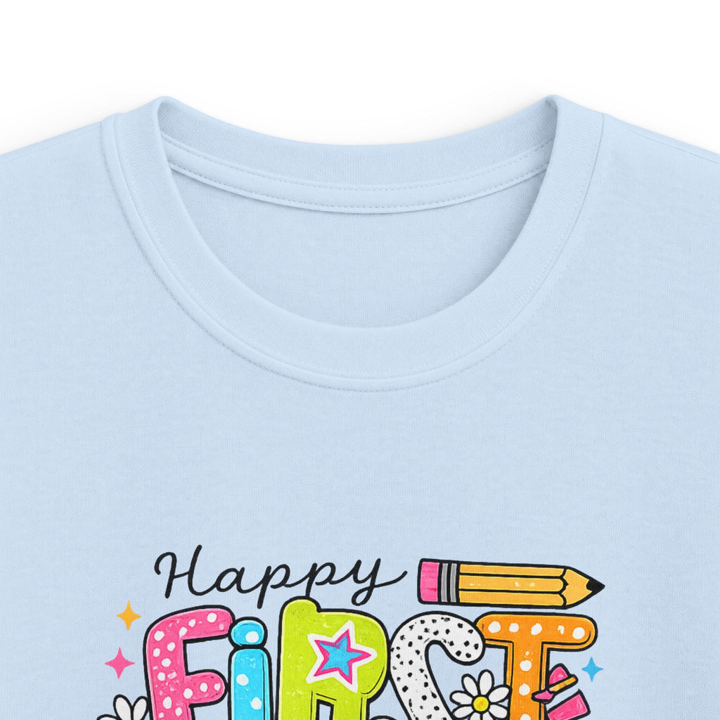 First Day of School Kids T‑Shirt — Colorful Back-to-School Tee