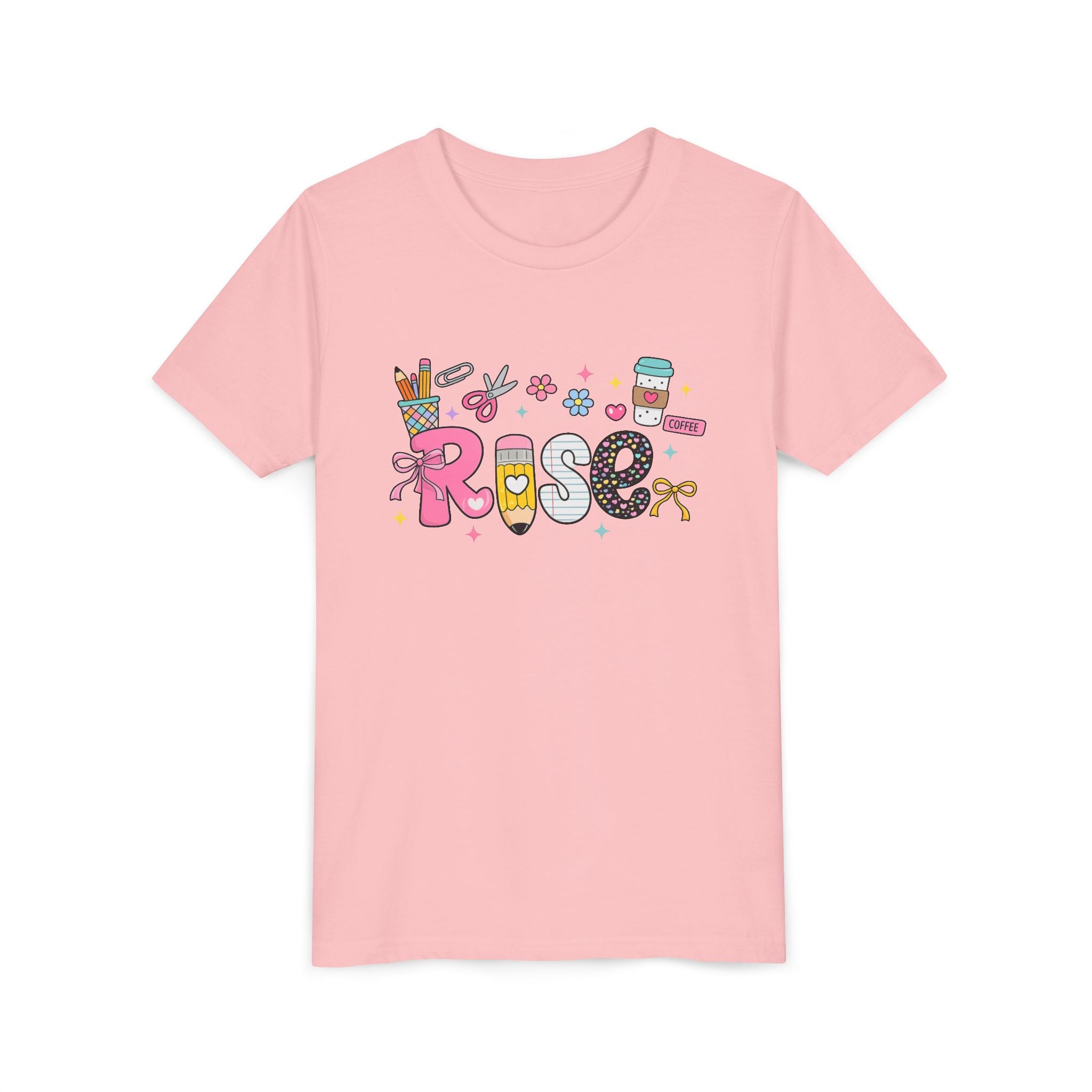 Youth Tee — Cute Personalized "Rose" Name Graphic Shirt for Kids