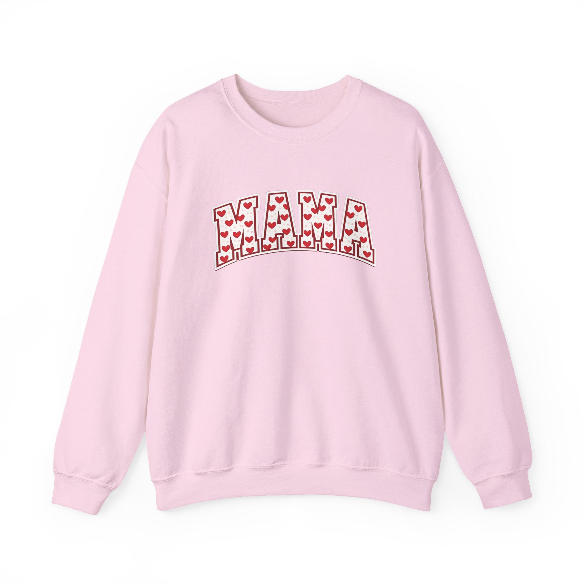 Mama Heart Pattern Sweatshirt — Women's Mother's Day Crewneck
