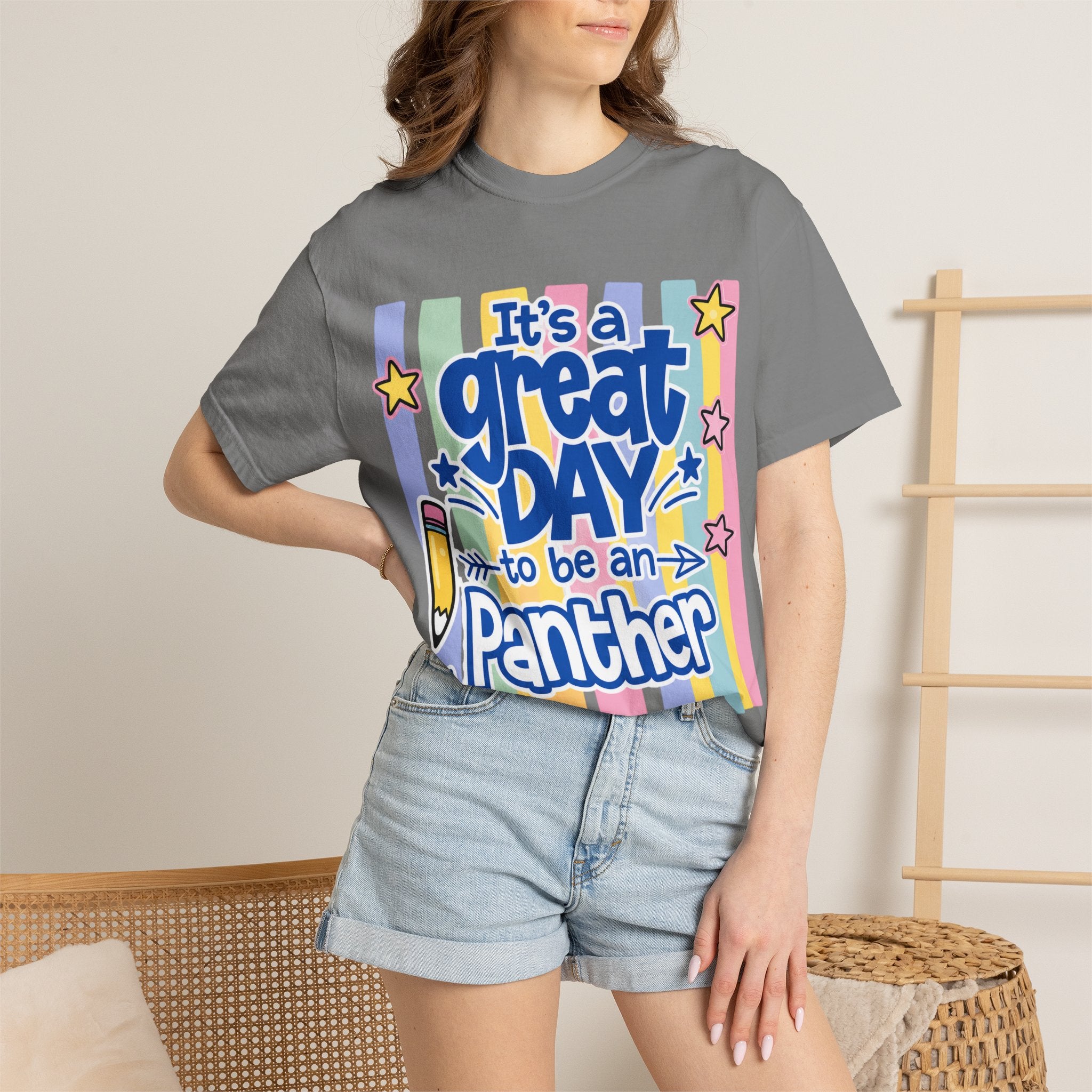 It’s a Great Day to Be a Panther T-Shirt — Cute Retro School Spirit Tee