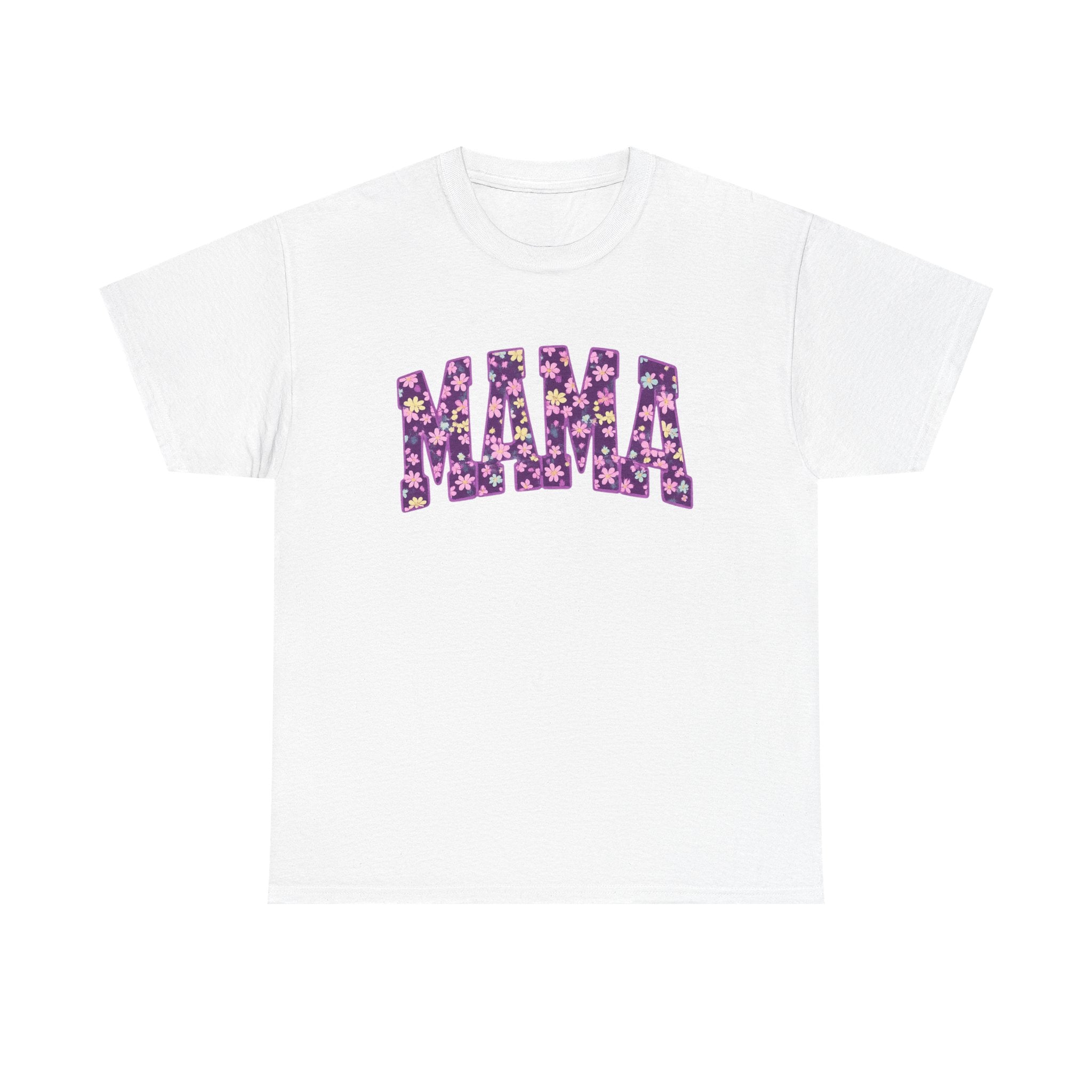 Mama Floral Tee — Purple Flower Mom Shirt for Mother's Day & Everyday