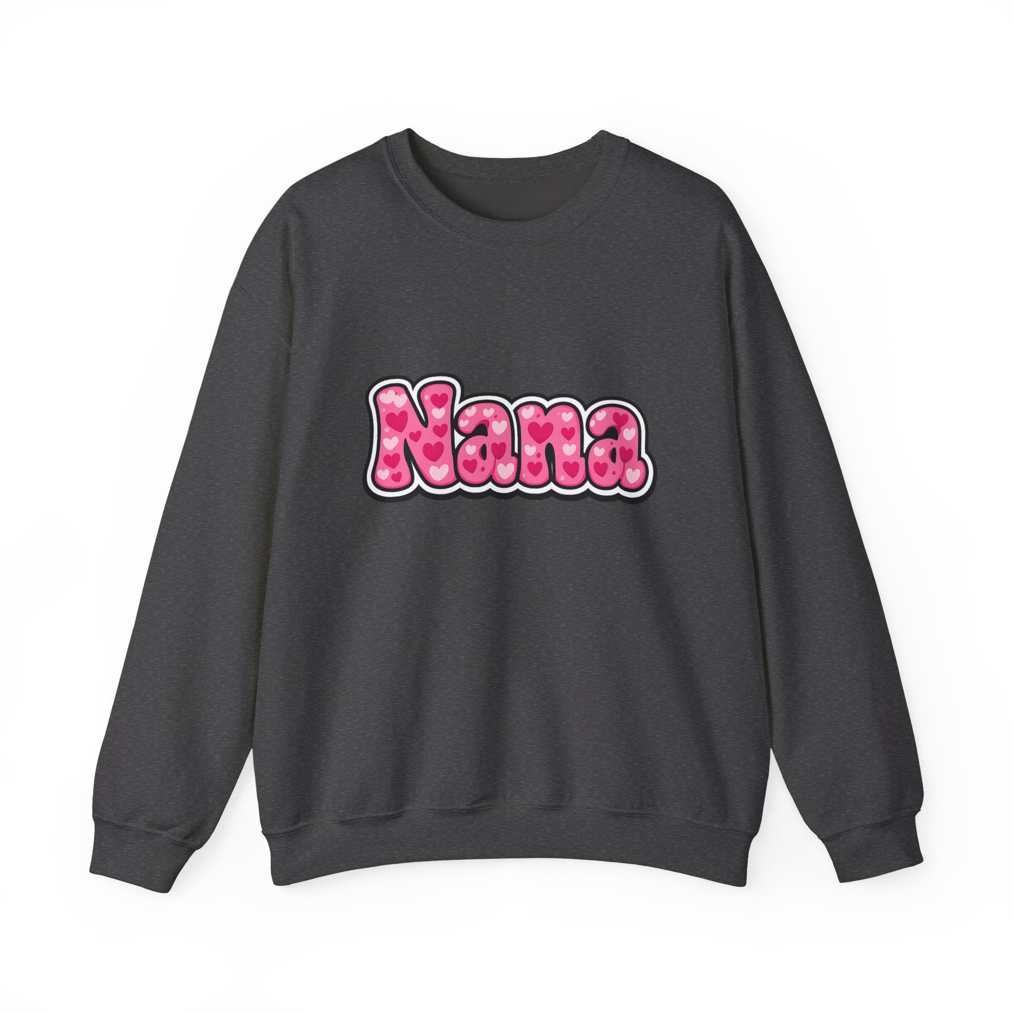 Nana Pink Bubble Text Sweatshirt — Cozy Grandma Gift