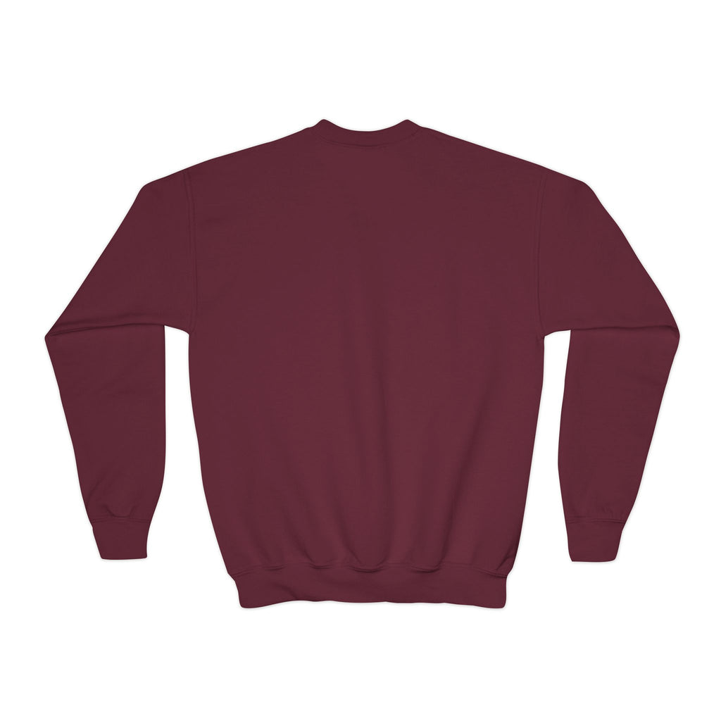 Youth 'Mini' Crewneck Sweatshirt — Leopard Bow Graphic