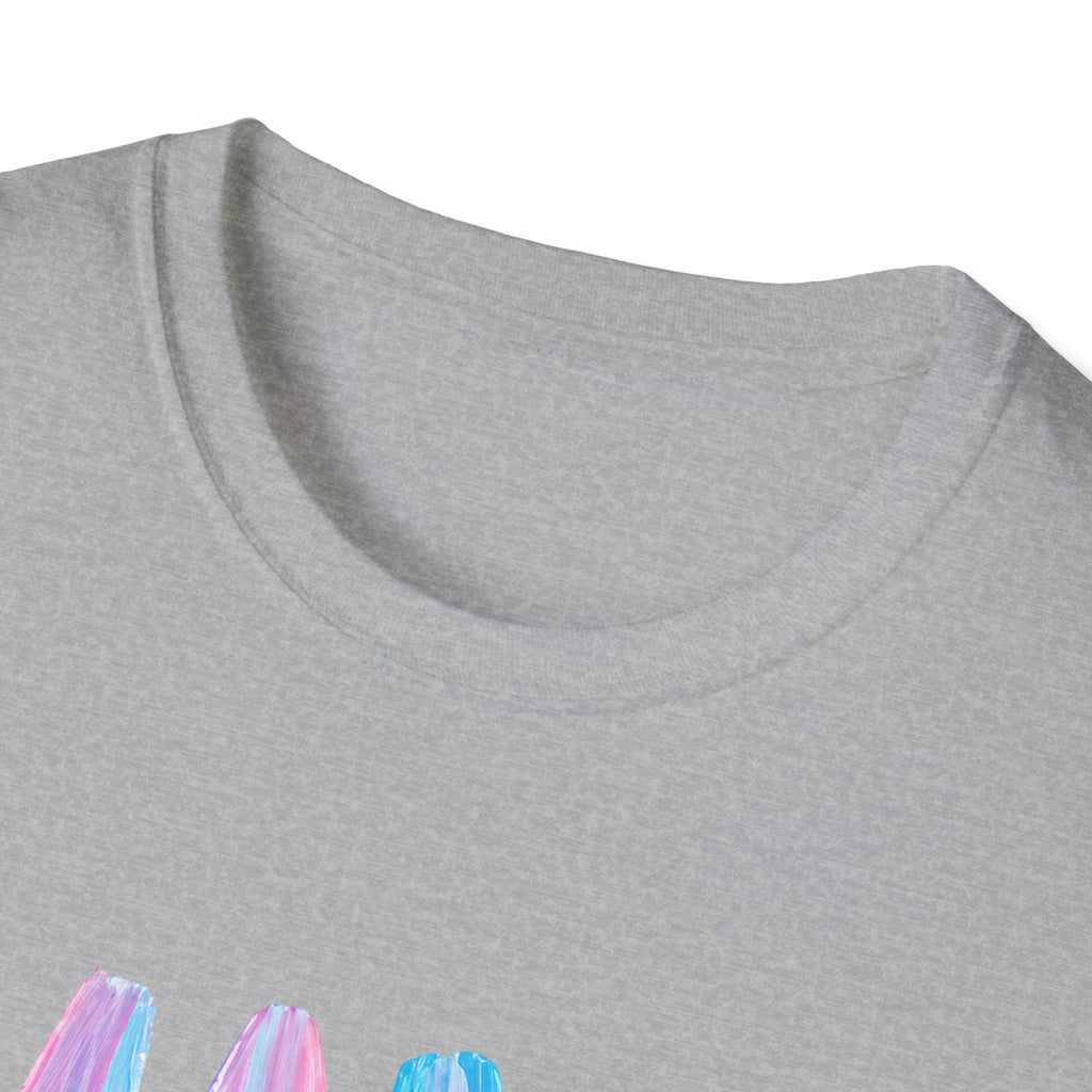 Mama Brushstroke T‑Shirt — Pastel Watercolor Mom Tee for Mother’s Day