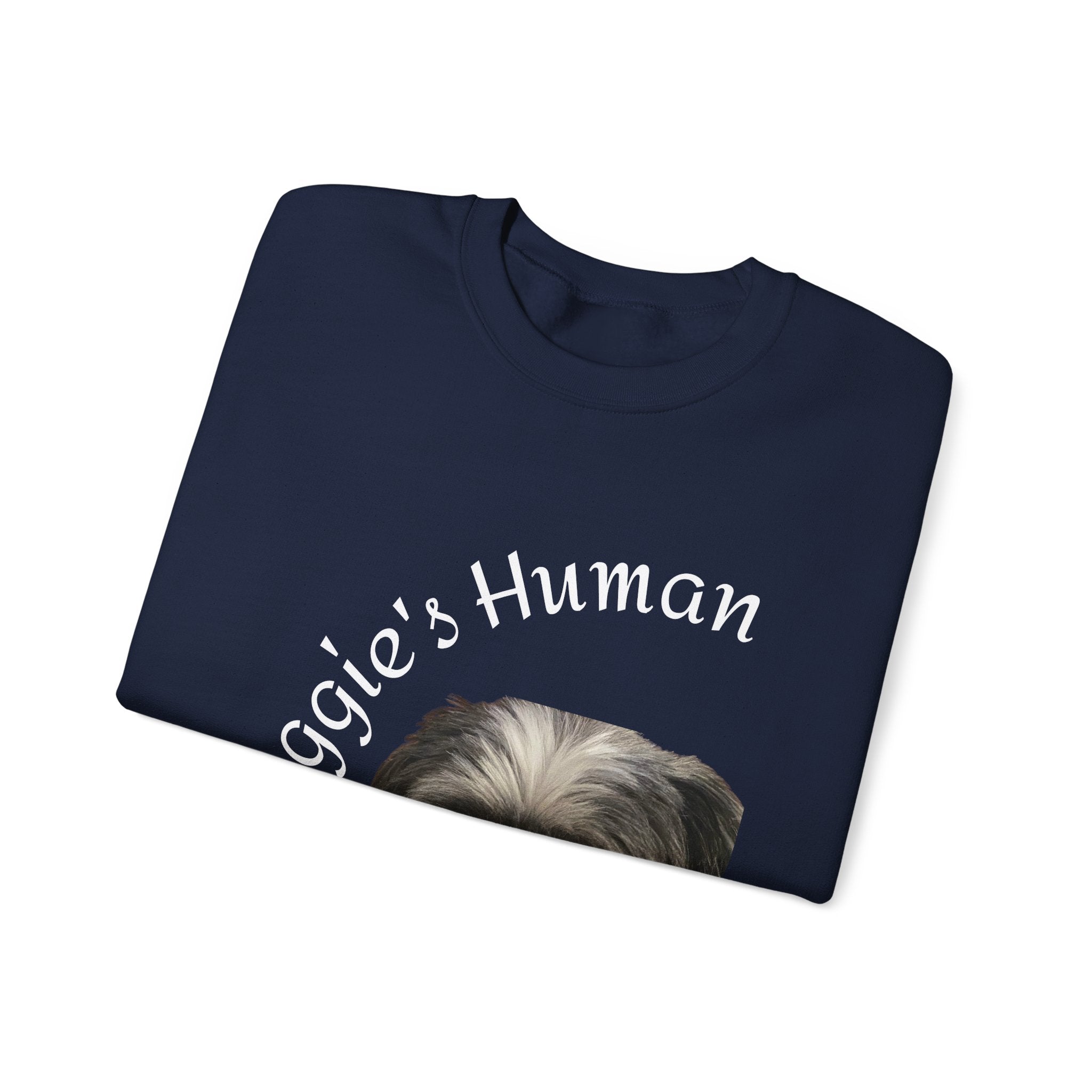 Pet Parent Sweatshirt — “Maggie’s Human” Personalized Dog Crewneck