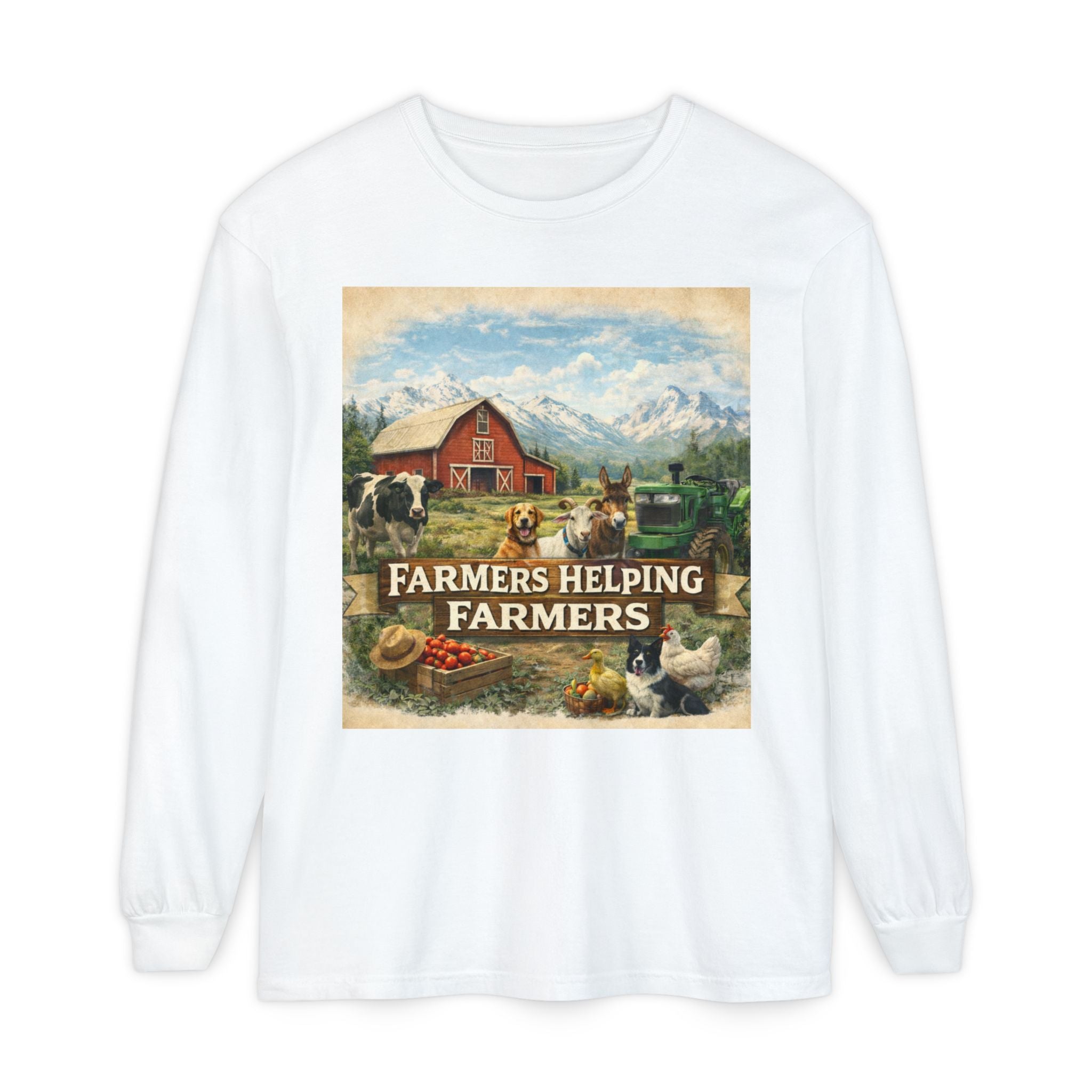 Farmers Helping Farmers Long Sleeve Tee