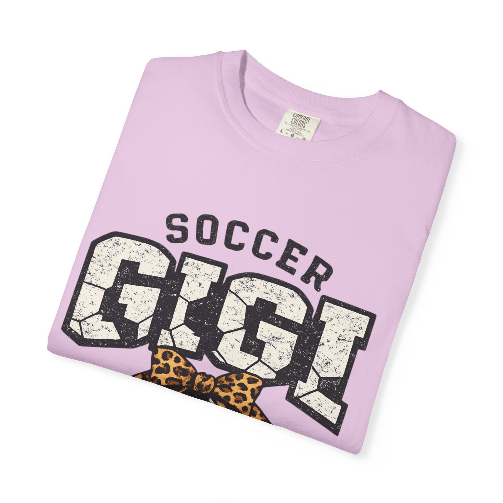 Soccer Gigi T-Shirt — Leopard Bow Soccer Mom Shirt