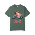 Gym Life T-Shirt — Cute Cartoon Weightlifting Tee ("Enjoying the Gym Life")