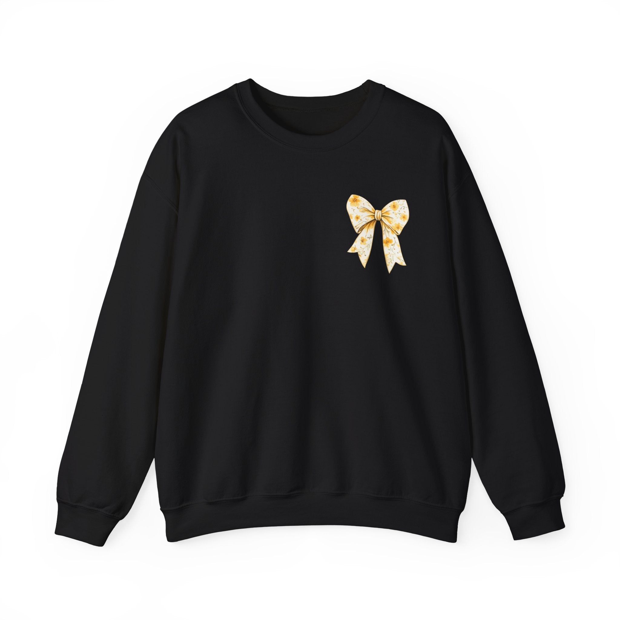 Crewneck Sweatshirt — “God Says You Are” Inspirational Bow Graphic