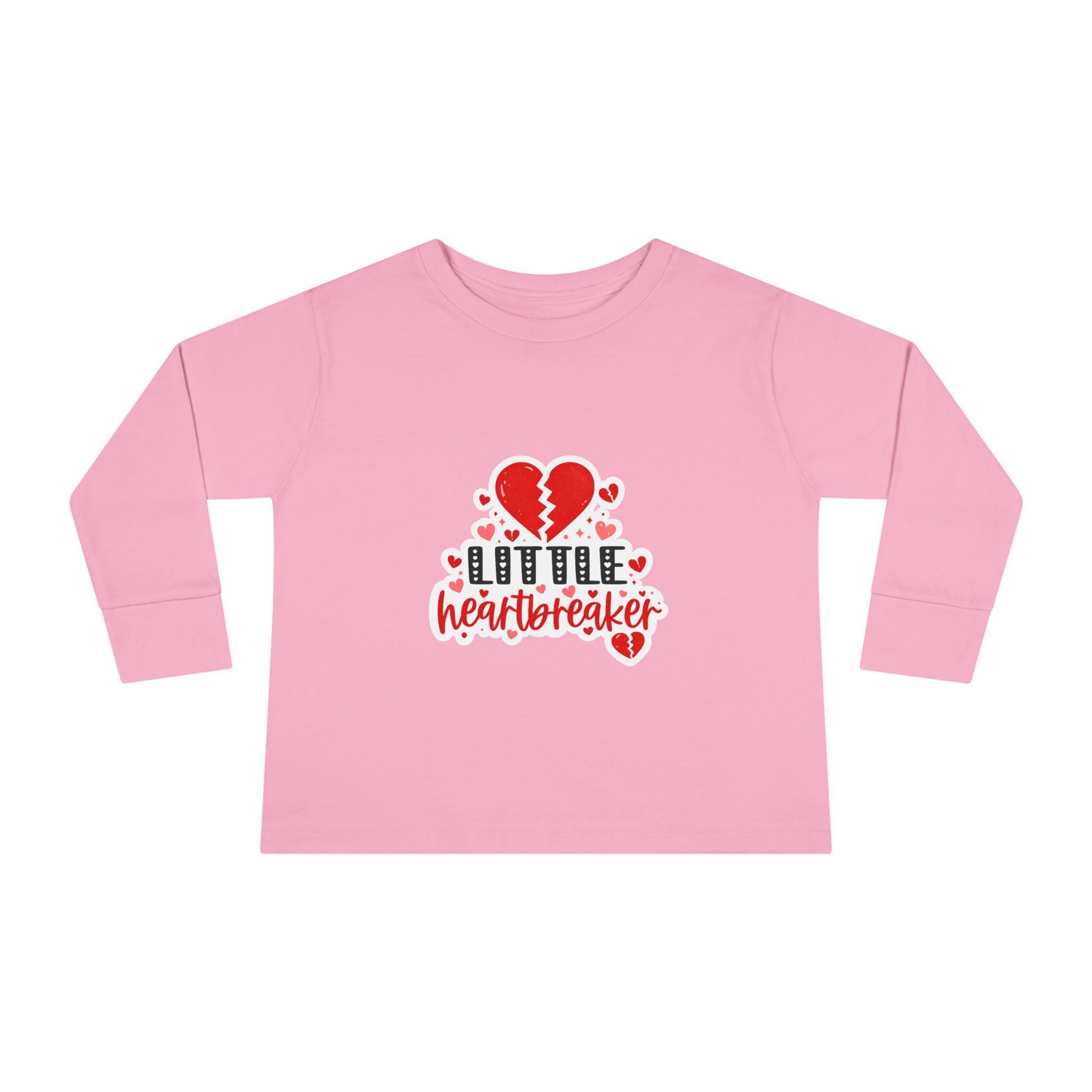 Little Heartbreaker Toddler Long Sleeve Tee — Cute Valentine’s Day Shirt for Babies & Toddlers