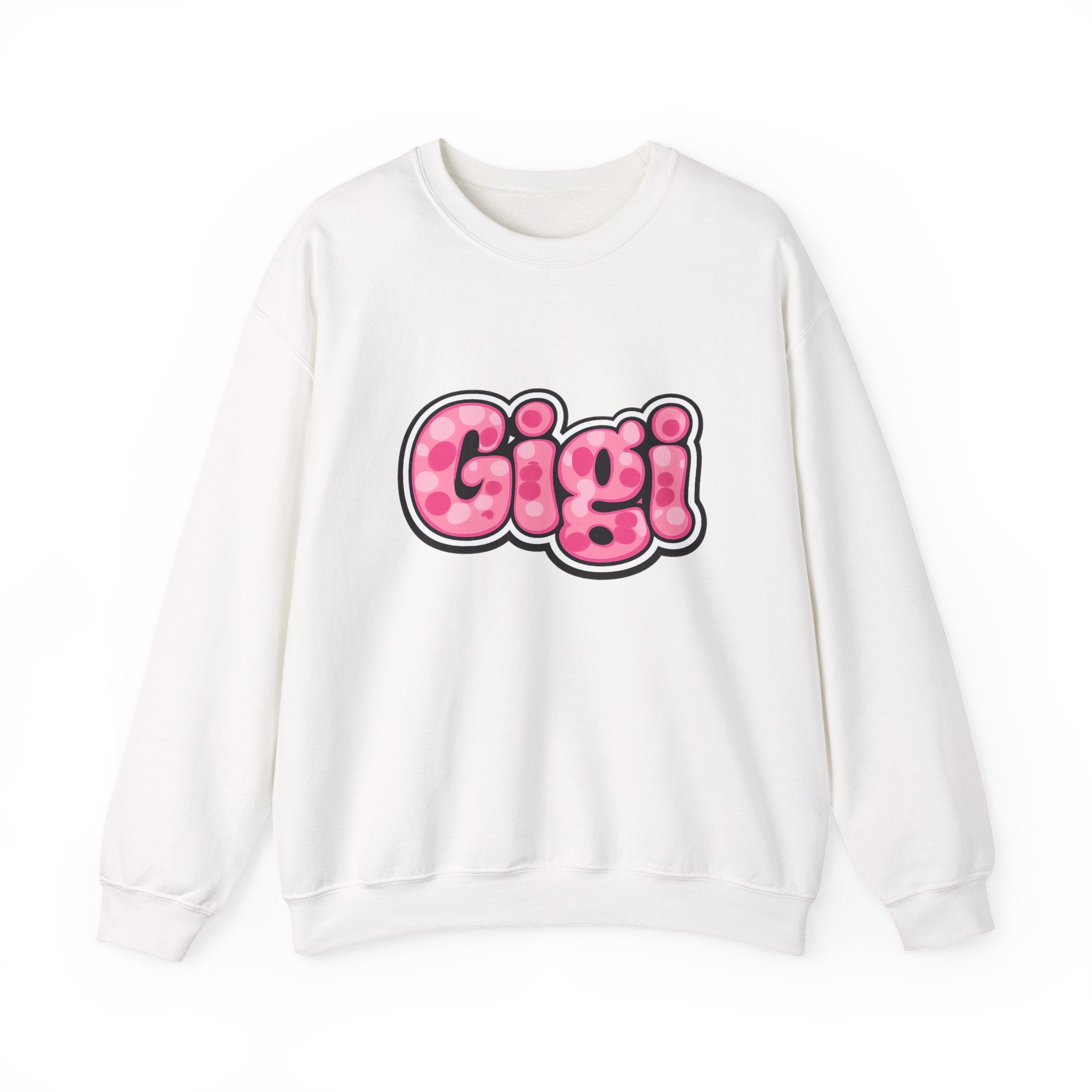 Gigi Pink Bubble Letter Crewneck Sweatshirt