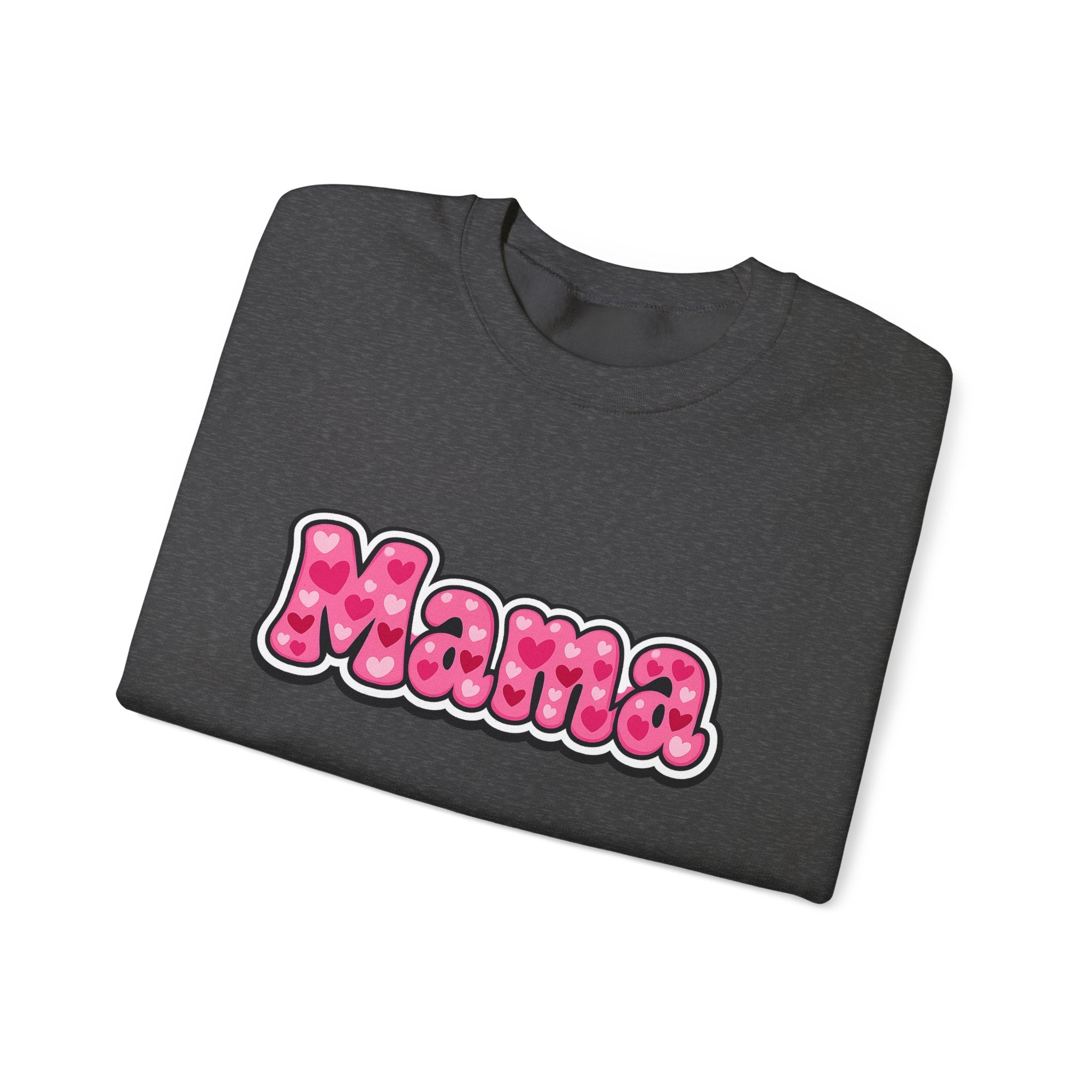 Mama Pink Bubble Letter Crewneck Sweatshirt