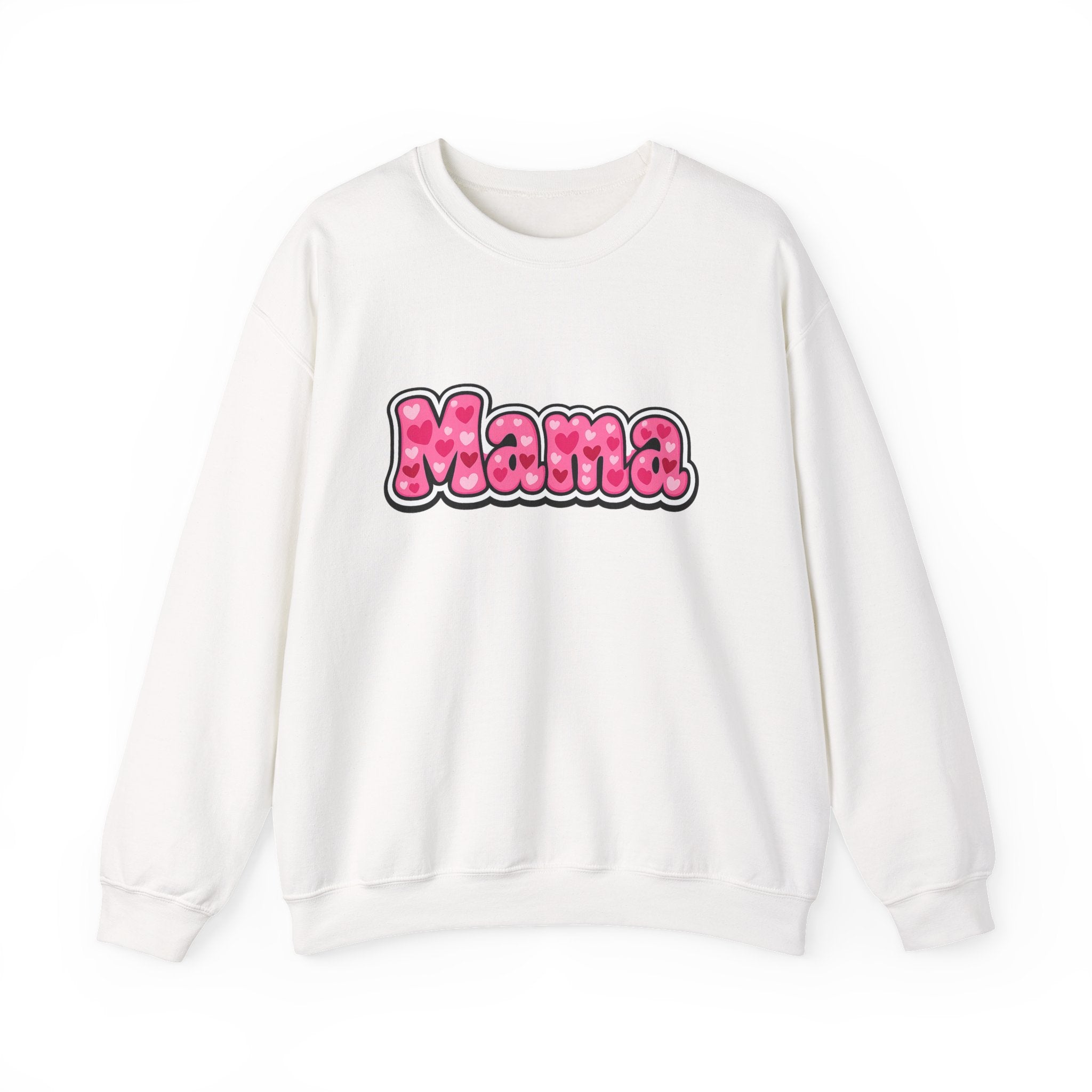 Mama Pink Bubble Letter Crewneck Sweatshirt