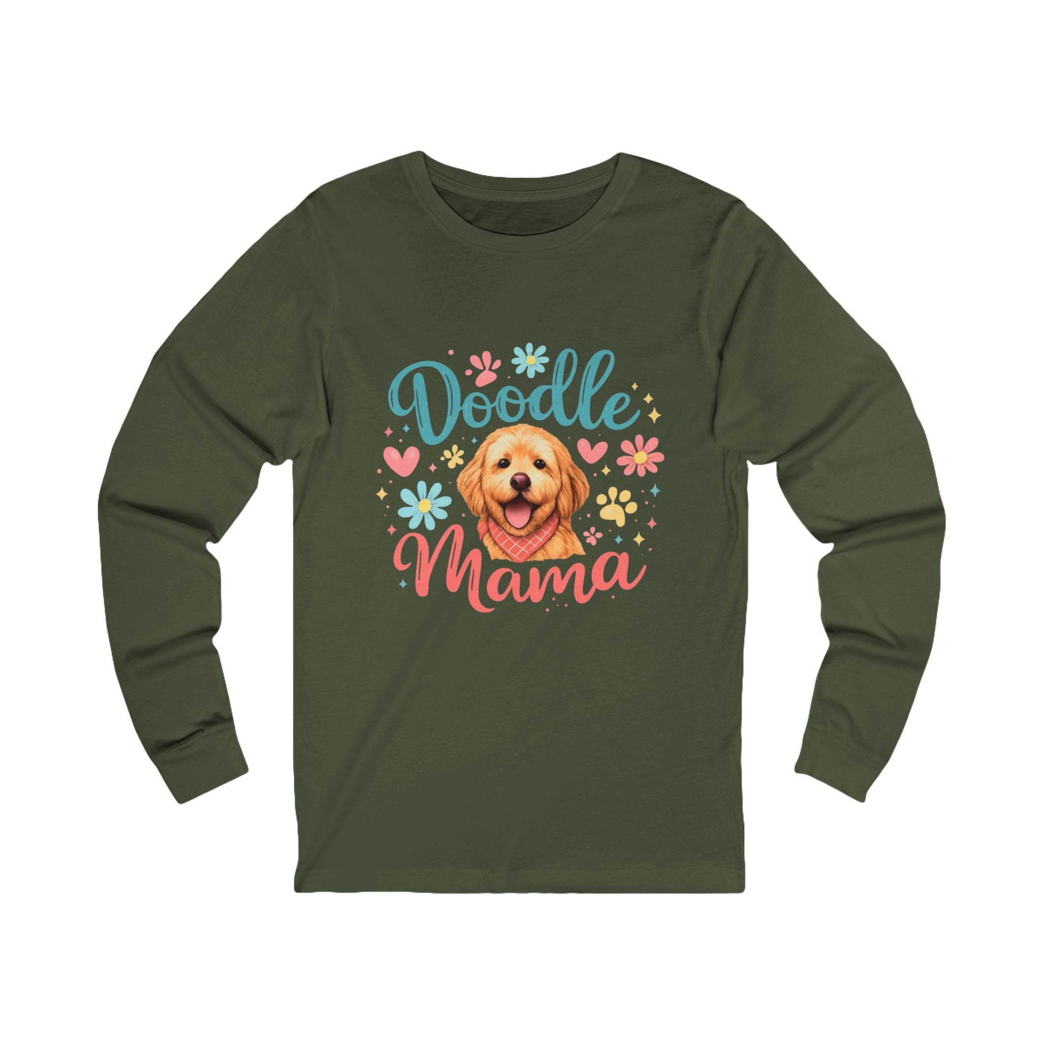 Doodle Mama Long Sleeve Tee — Cute Goldendoodle Dog Mom Shirt