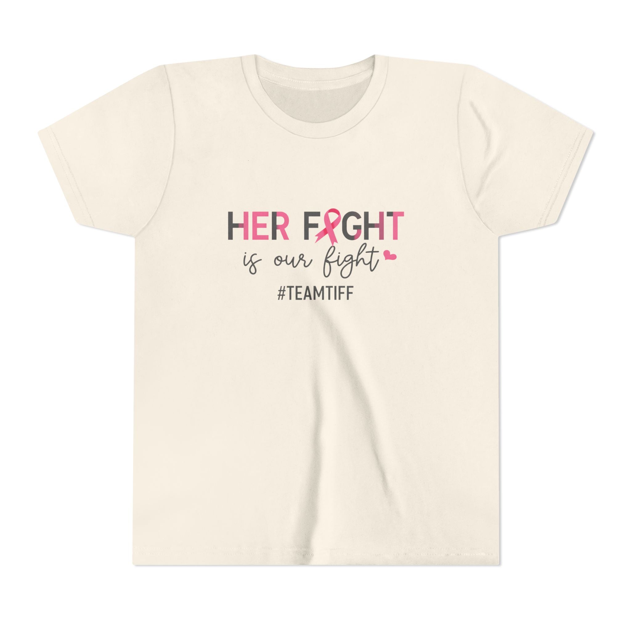 Youth Tee - “Her Fight Is Our Fight” Breast Cancer Awareness