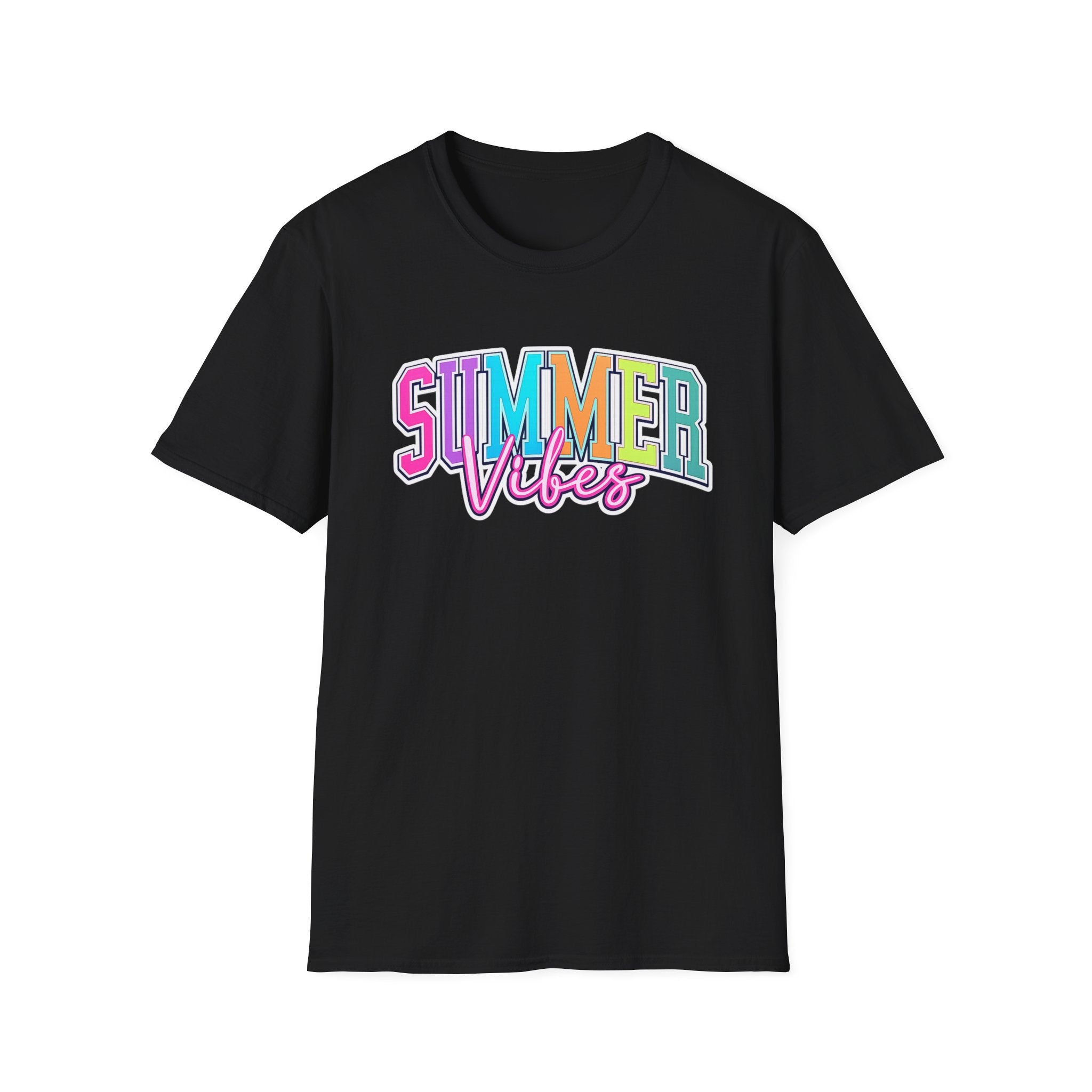 Summer Vibes T-Shirt — Colorful Retro Beach Graphic Tee