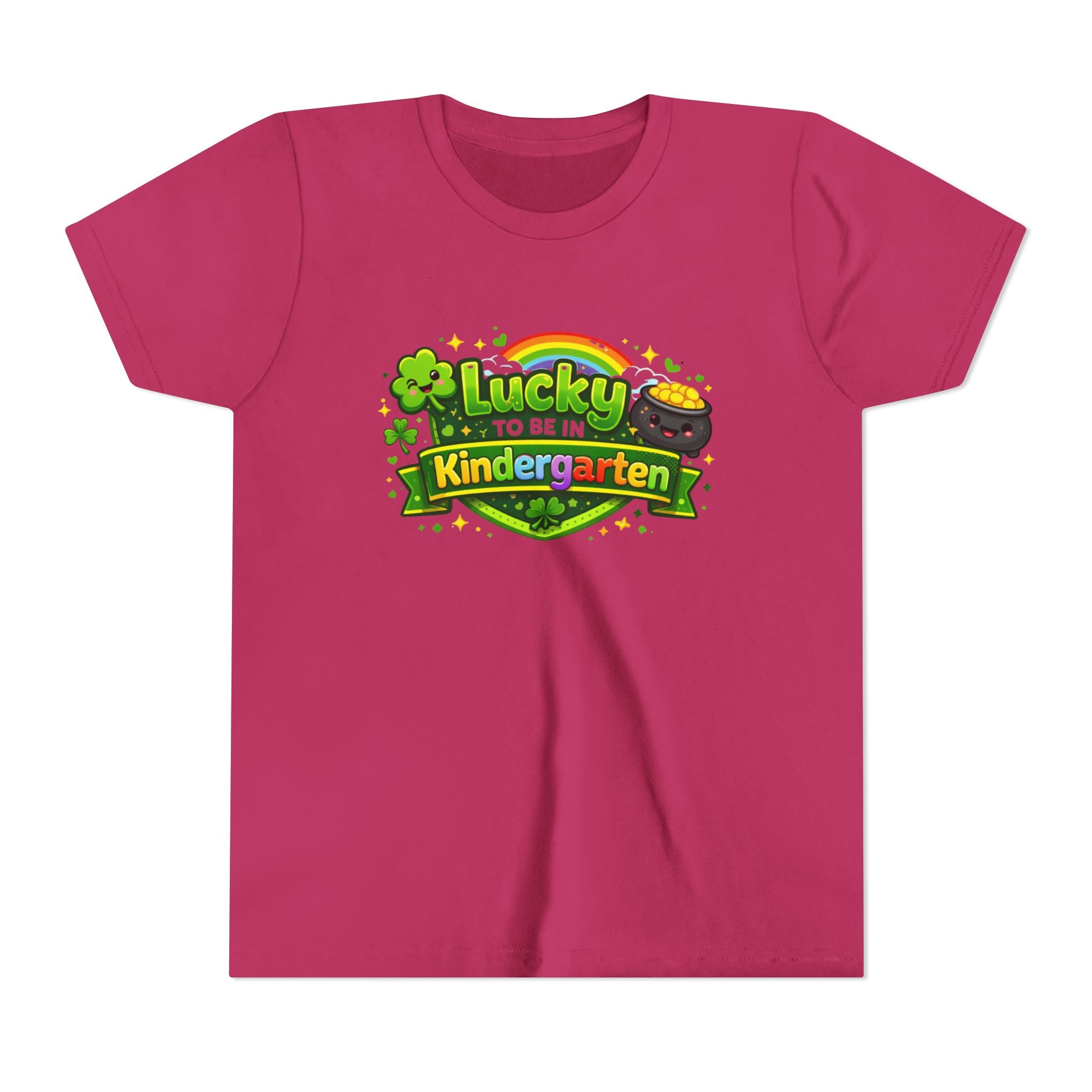 Lucky to Be in Kindergarten Youth Tee — St. Patrick’s Day Kindergarten Shirt