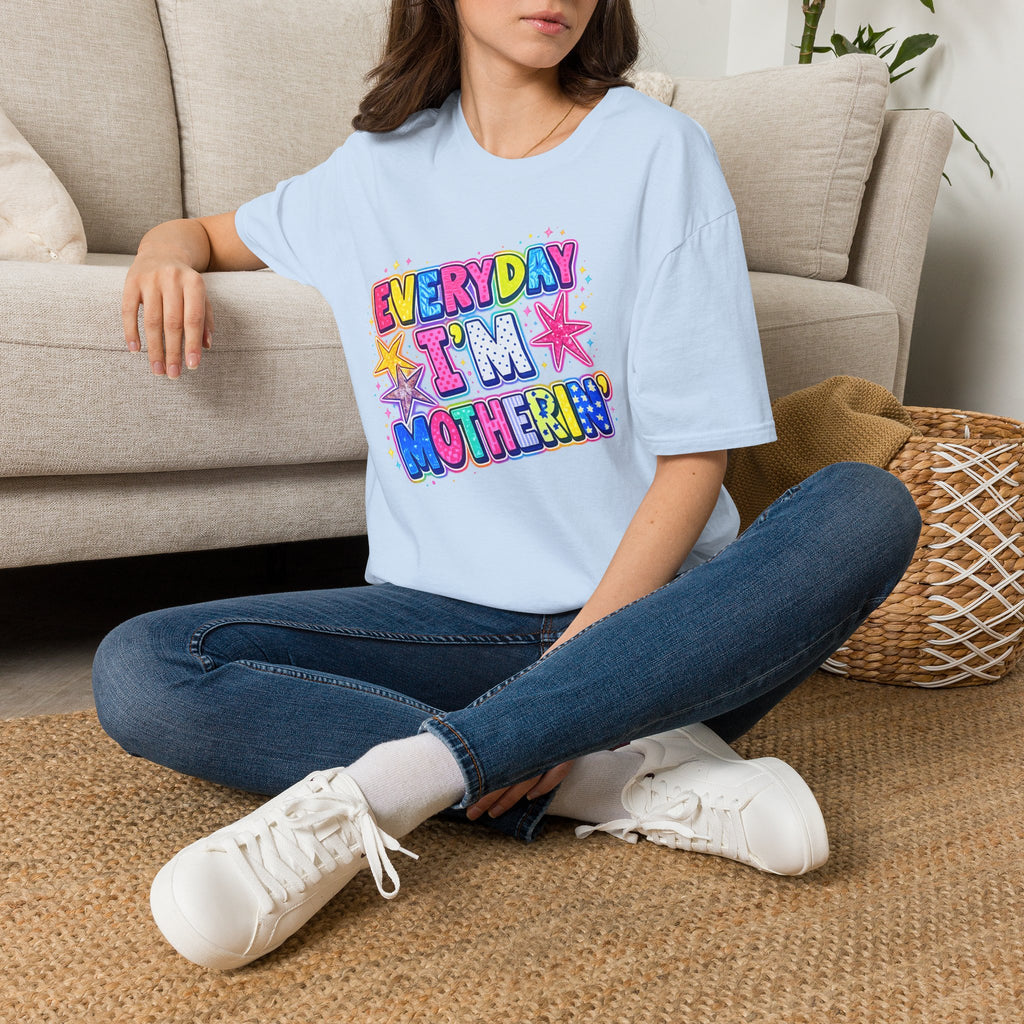 Everyday I'm Motherin' T-Shirt — Colorful Mom Graphic Tee