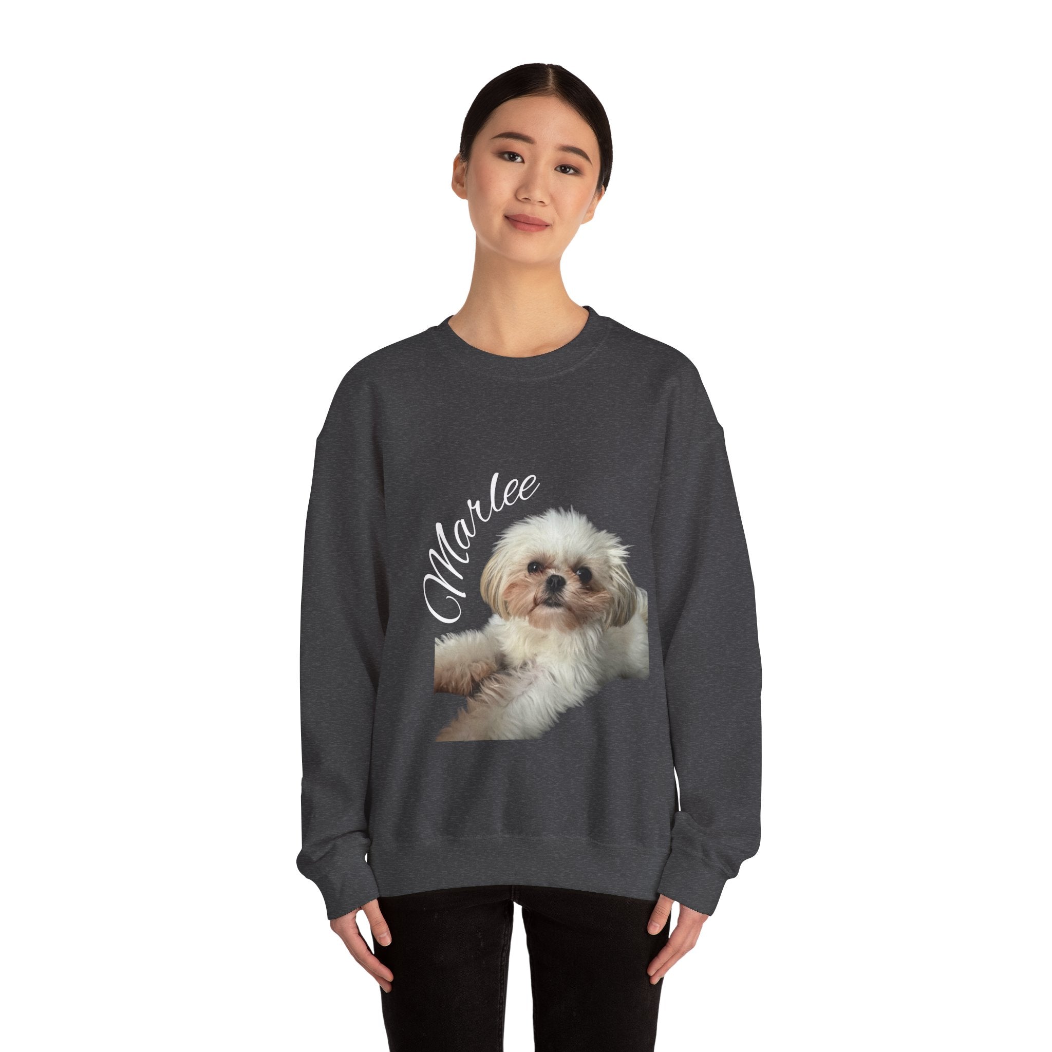 Cute Shih Tzu Puppy Crewneck Sweatshirt — Cozy Dog Lover Pullover