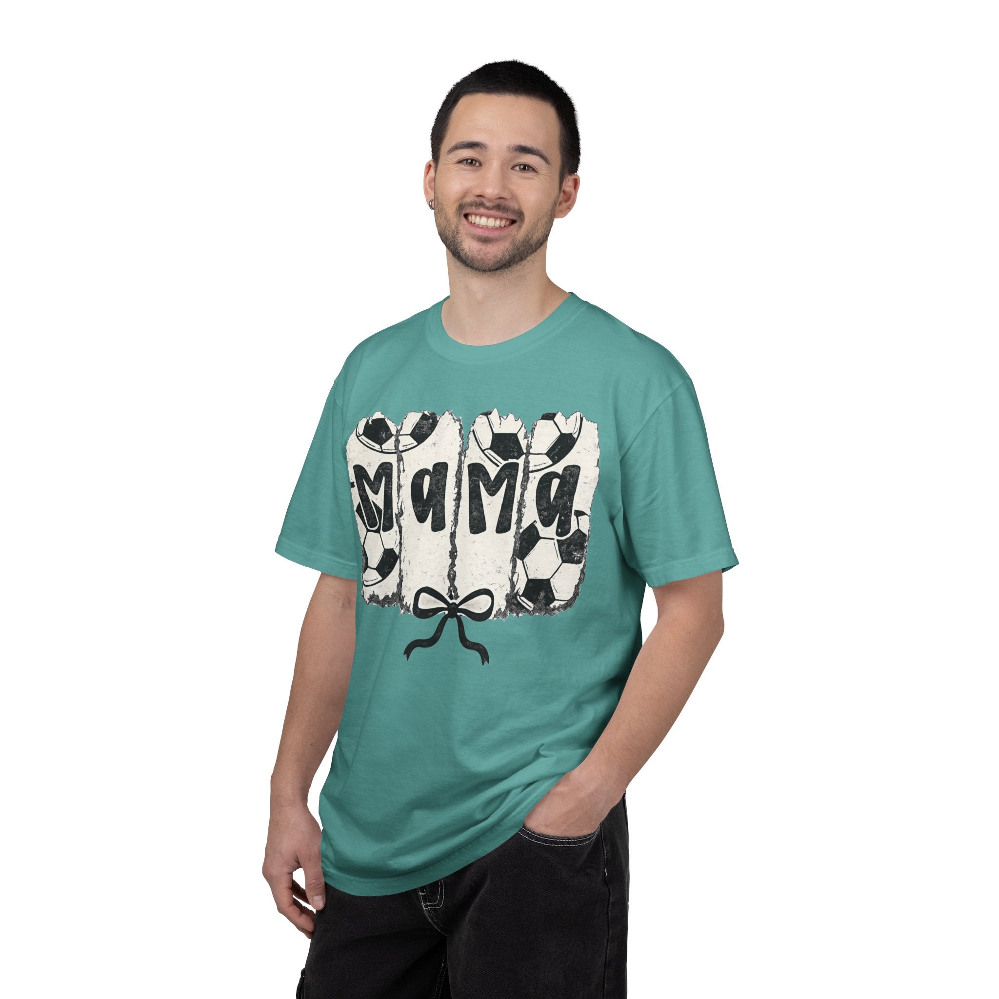 Mama Soccer T-Shirt — Vintage Soccer Ball Mama Tee for Moms