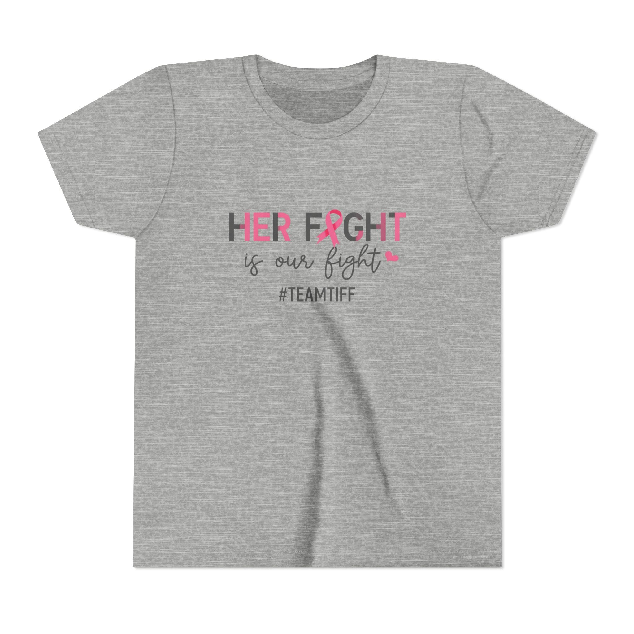 Youth Tee - “Her Fight Is Our Fight” Breast Cancer Awareness