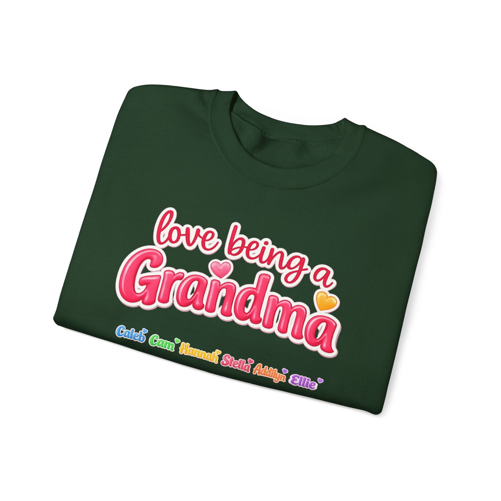 Grandma Crewneck Sweatshirt - "Love Being a Grandma" Cozy Gift