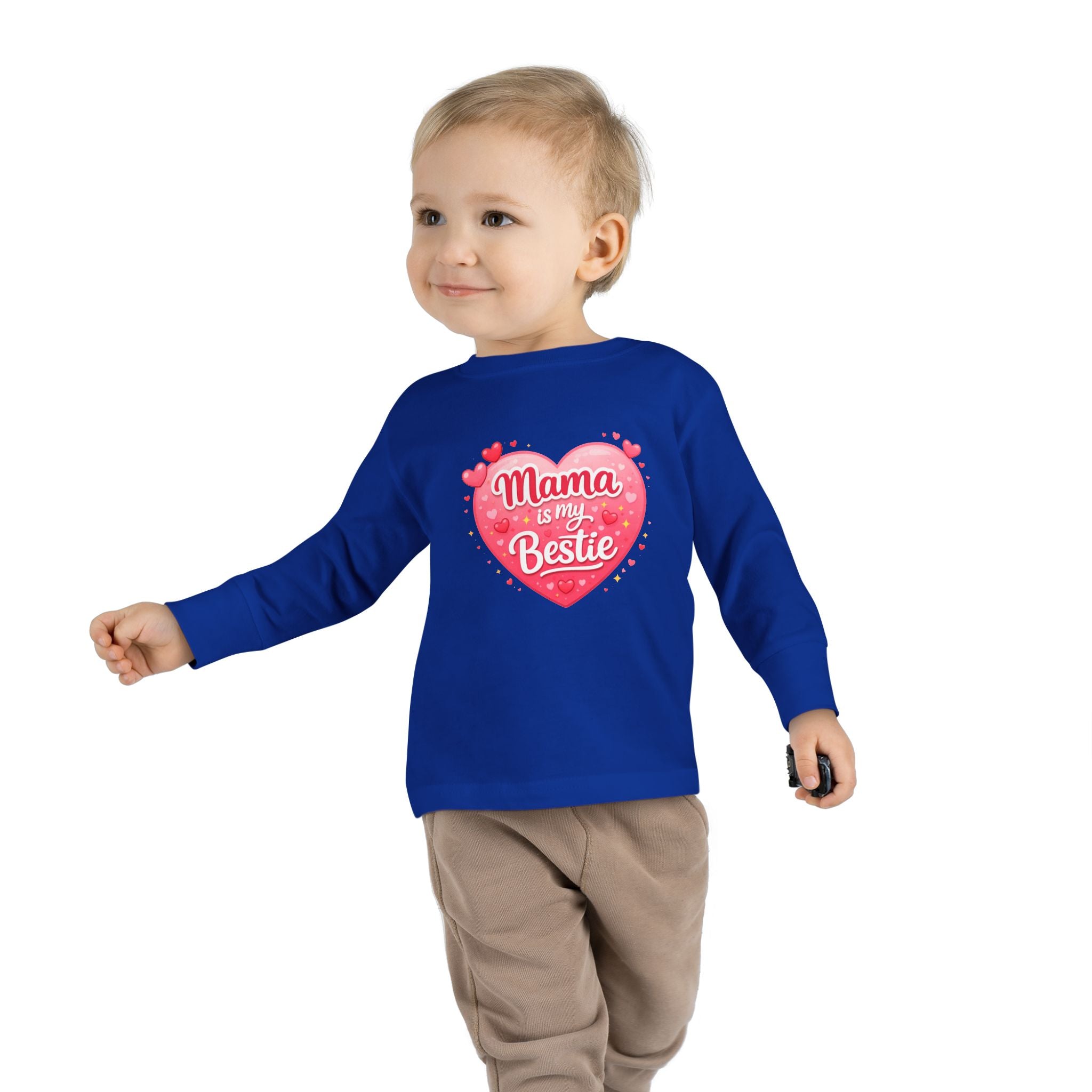Mama Is My Bestie Toddler Long Sleeve Tee