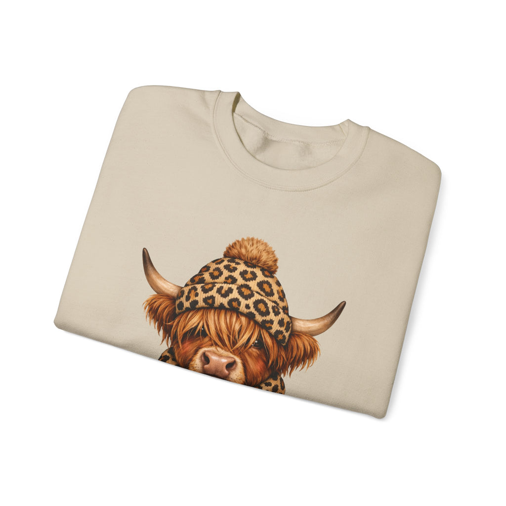 Sweatshirt — Winter Mood Highland Cow Cute Cozy Crewneck